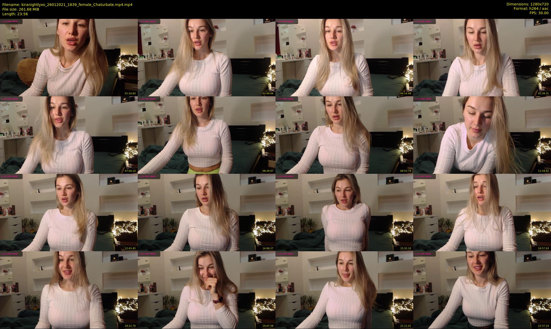 kiranightlyxo — 24 minute Chaturbate female cam show recording, 720p, Jan 26, 2021