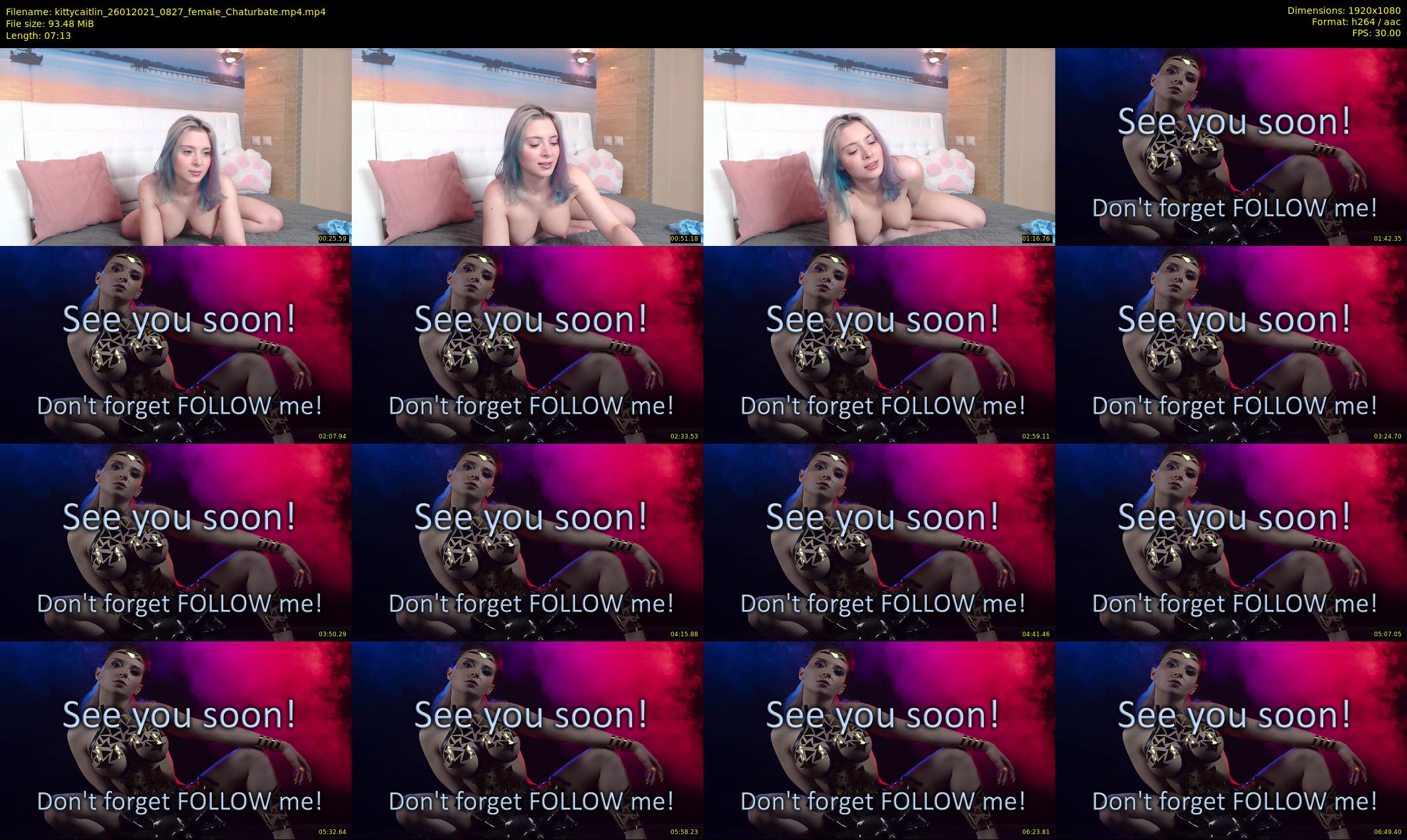 kittycaitlin — 8 minute Chaturbate female cam show recording, 1080p, Jan 26, 2021