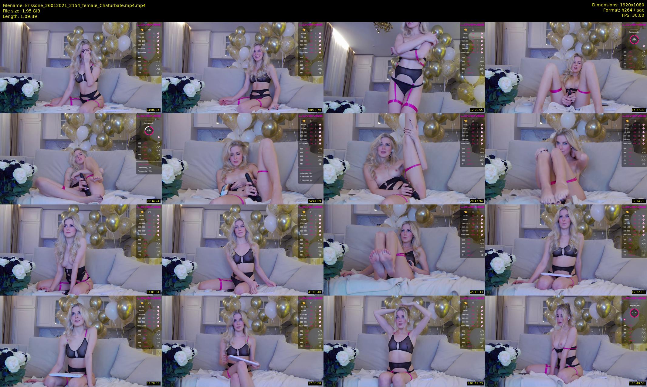 krissone — 70 minute Chaturbate female cam show recording, 1080p, Jan 26, 2021