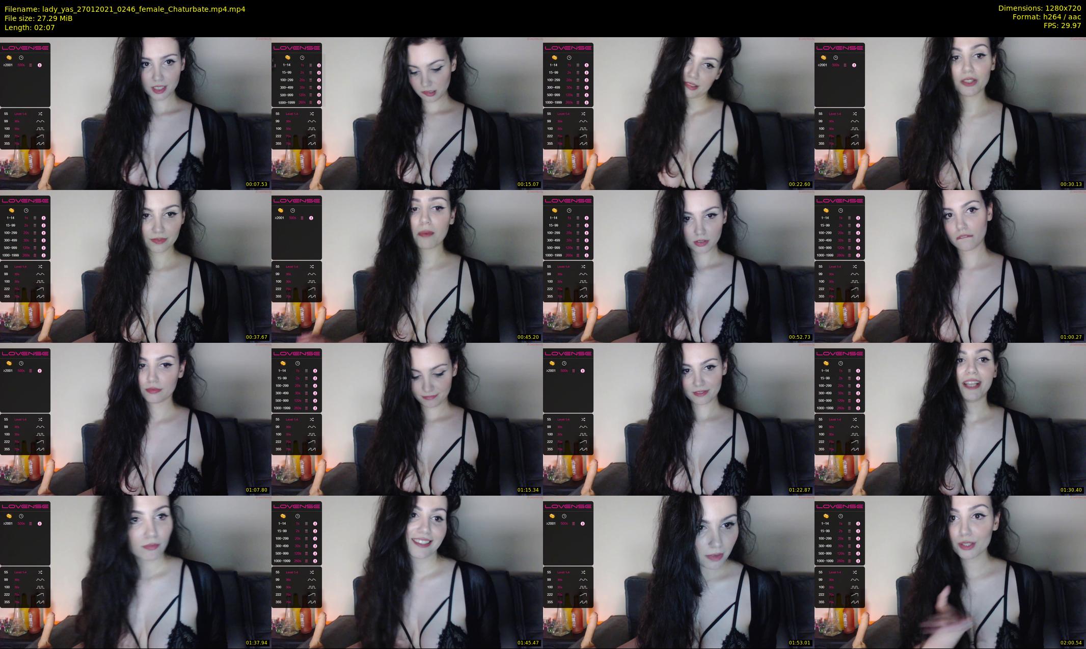 lady_yas — 3 minute Chaturbate female cam show recording, 720p, Jan 27, 2021