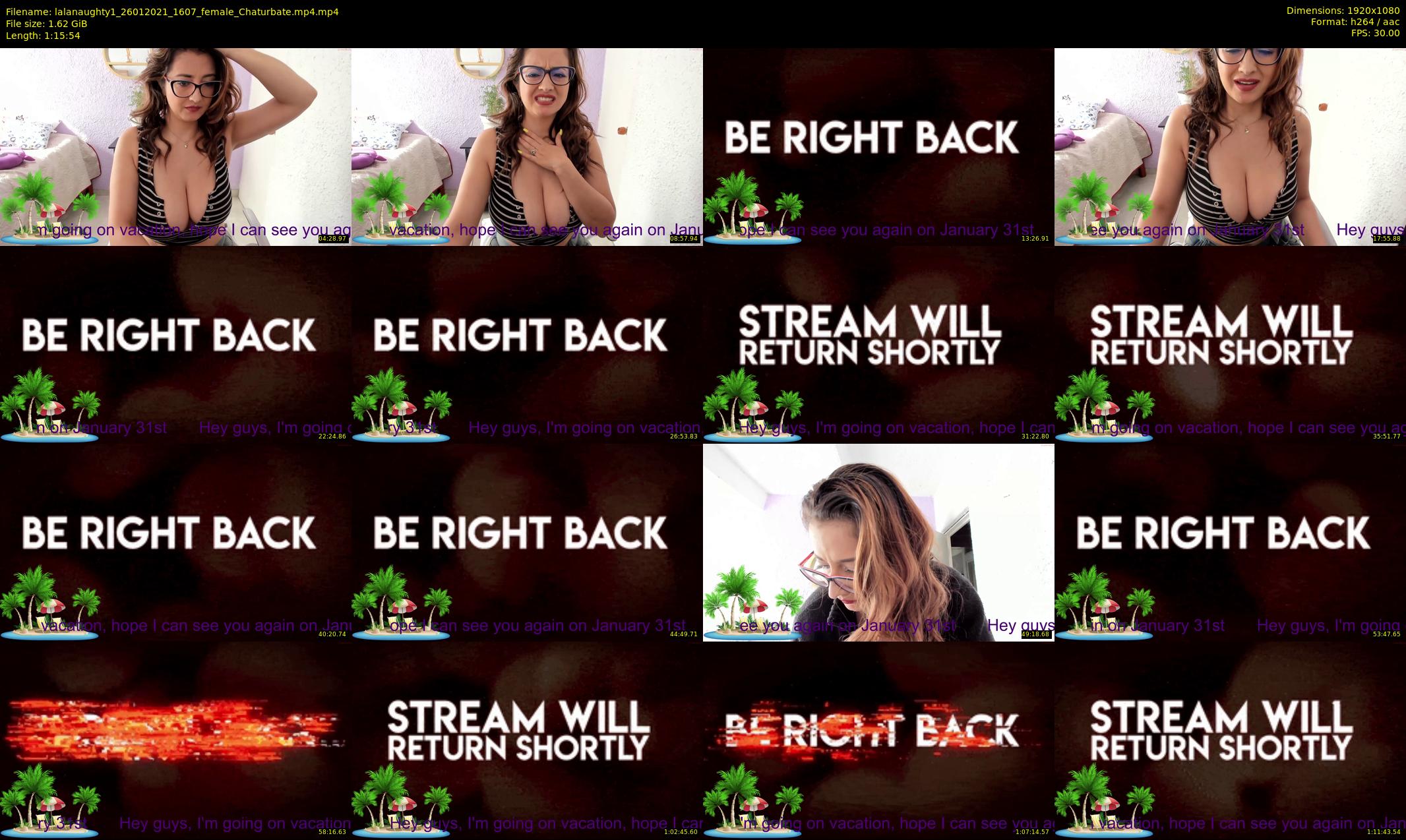 lalanaughty1 — 76 minute Chaturbate female cam show recording, 1080p, Jan 26, 2021