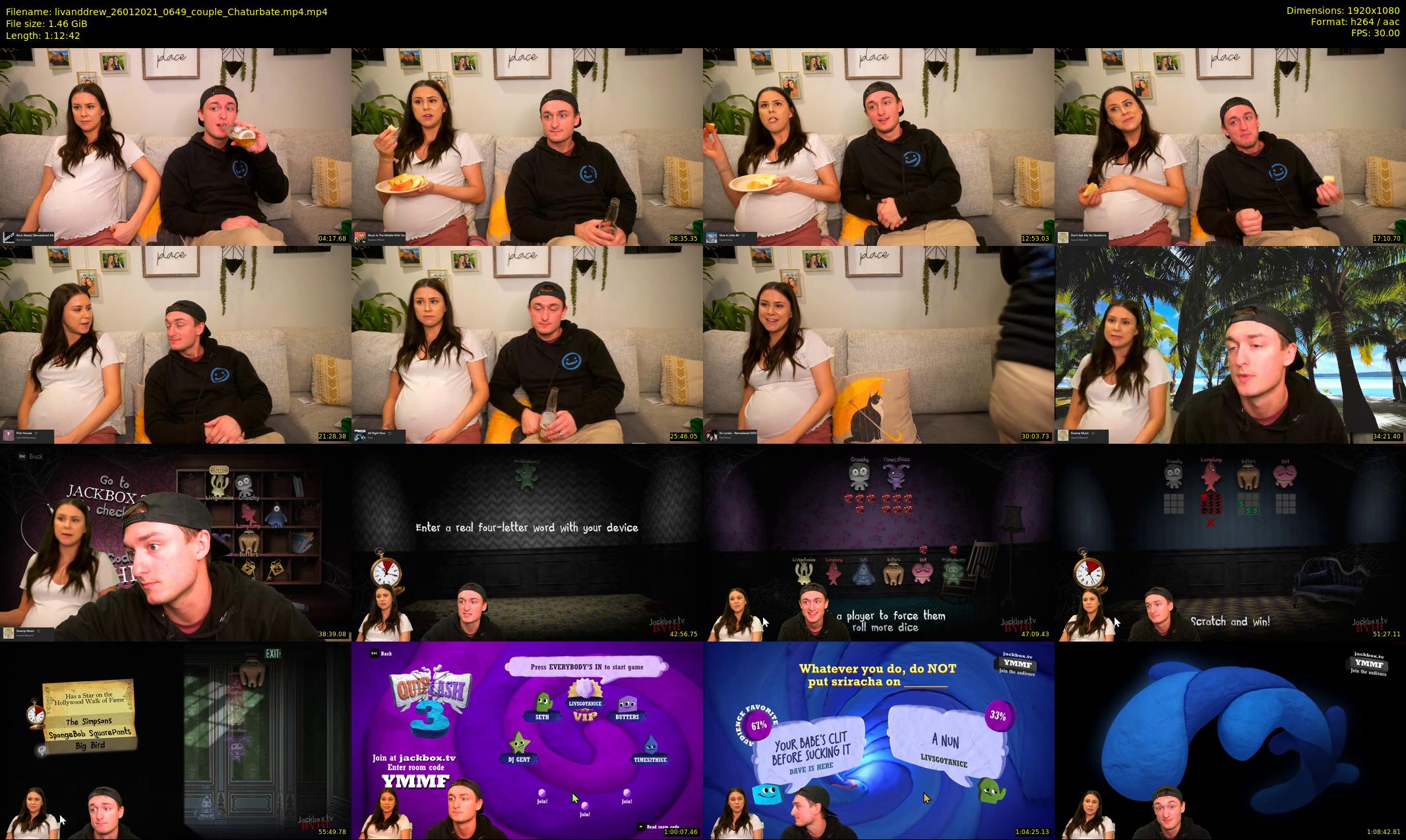 livanddrew — 73 minute Chaturbate couple cam show recording, 1080p, Jan 26, 2021
