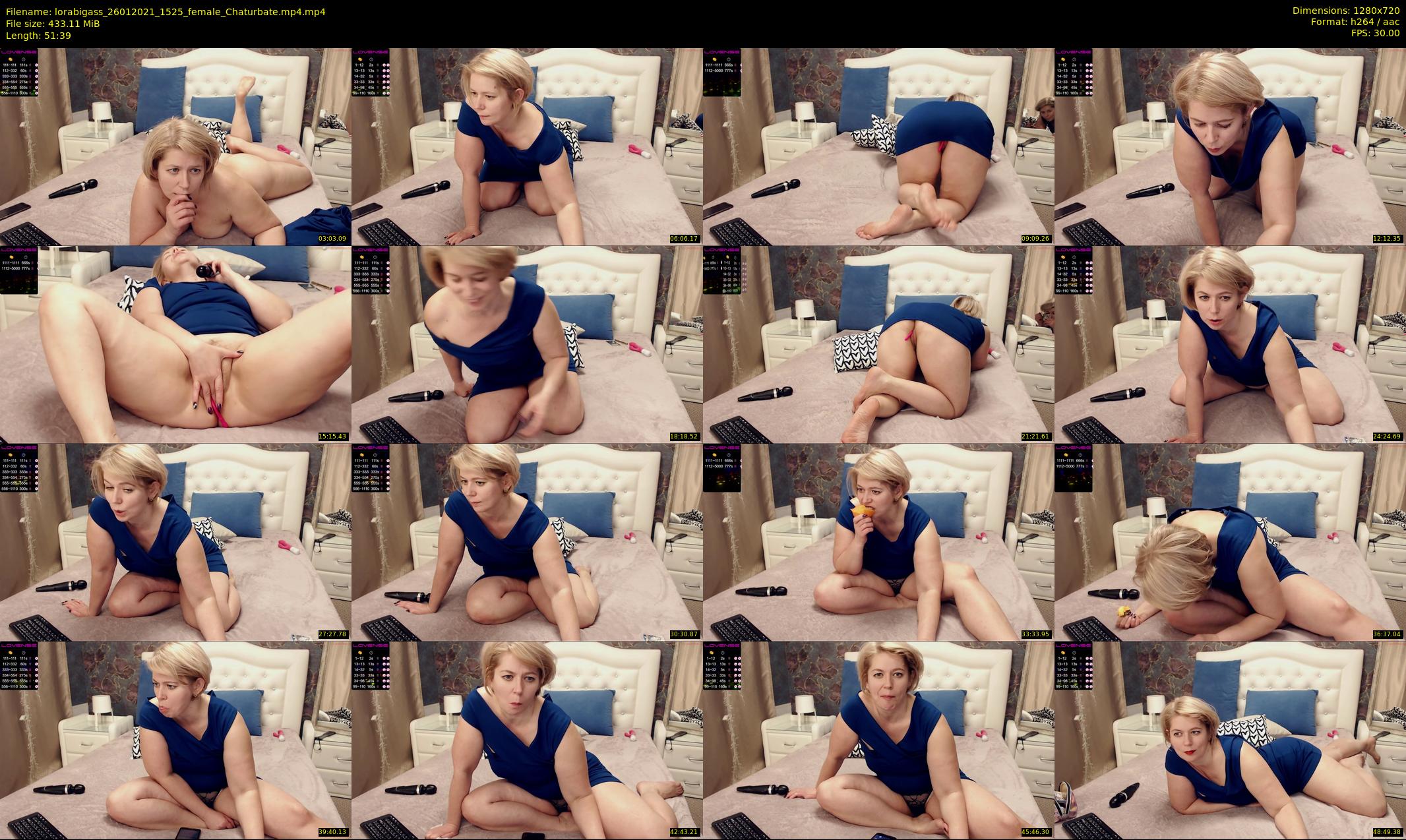 lorabigass — 52 minute Chaturbate female cam show recording, 720p, Jan 26, 2021