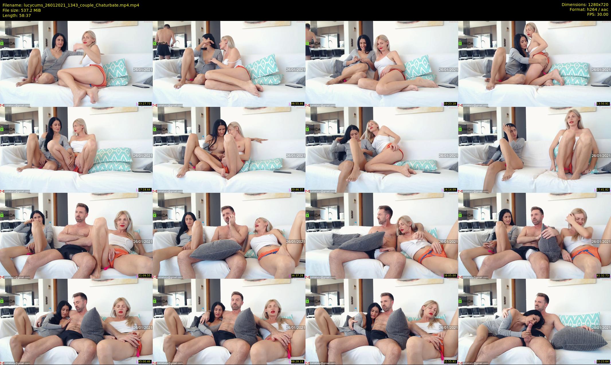lucycums — 59 minute Chaturbate couple cam show recording, 720p, Jan 26, 2021