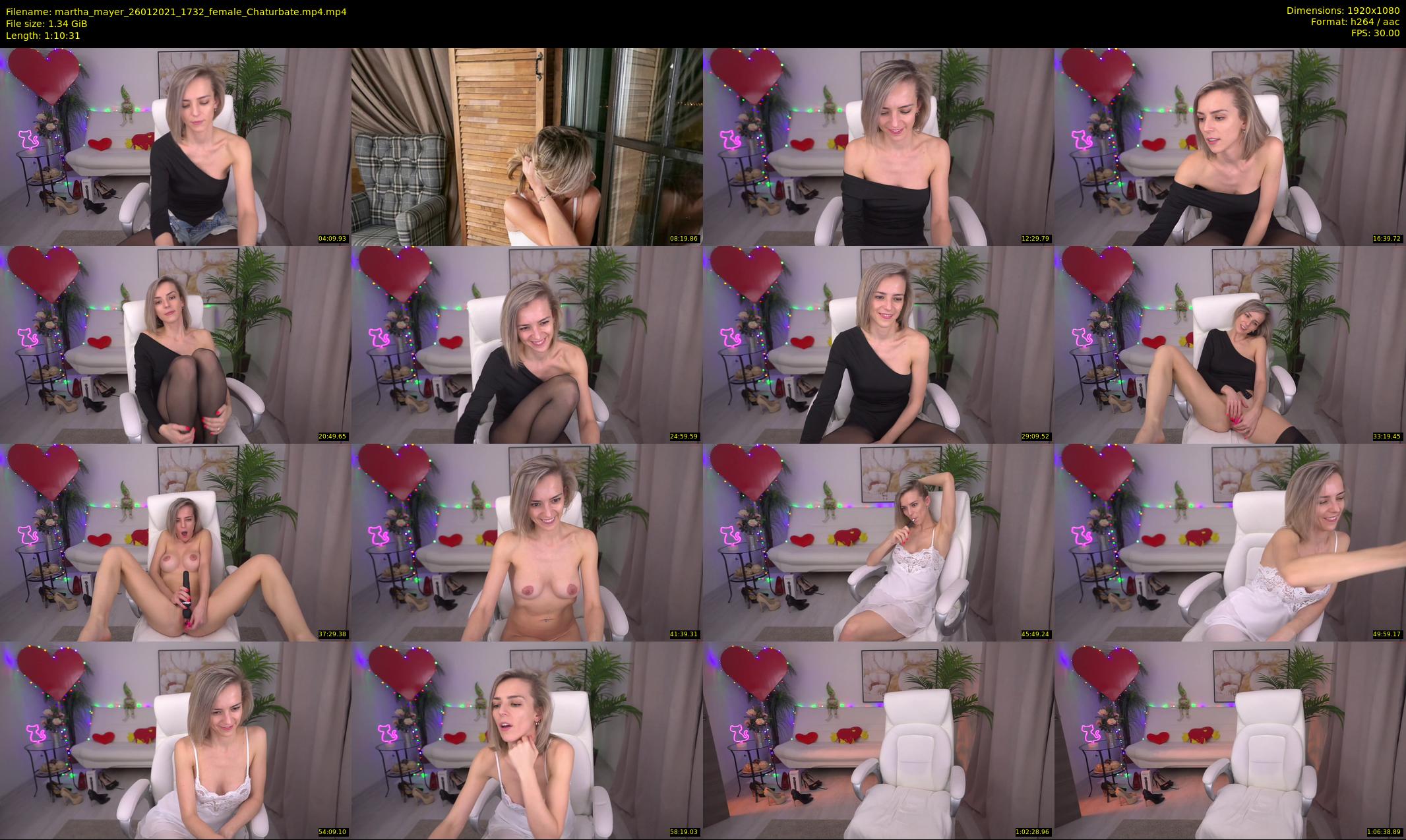 martha_mayer — 71 minute Chaturbate female cam show recording, 1080p, Jan 26, 2021