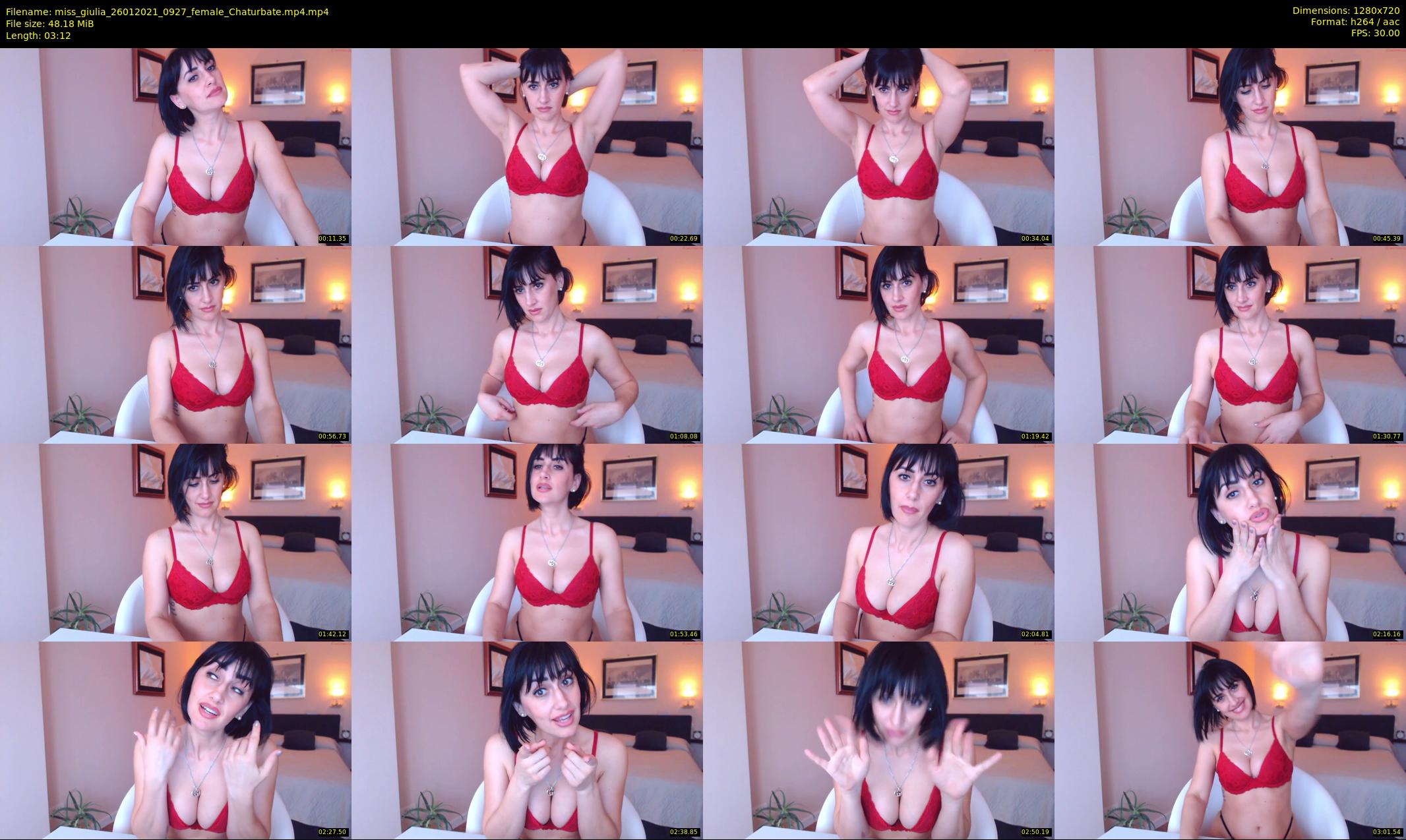 miss_giulia — 4 minute Chaturbate female cam show recording, 720p, Jan 26, 2021
