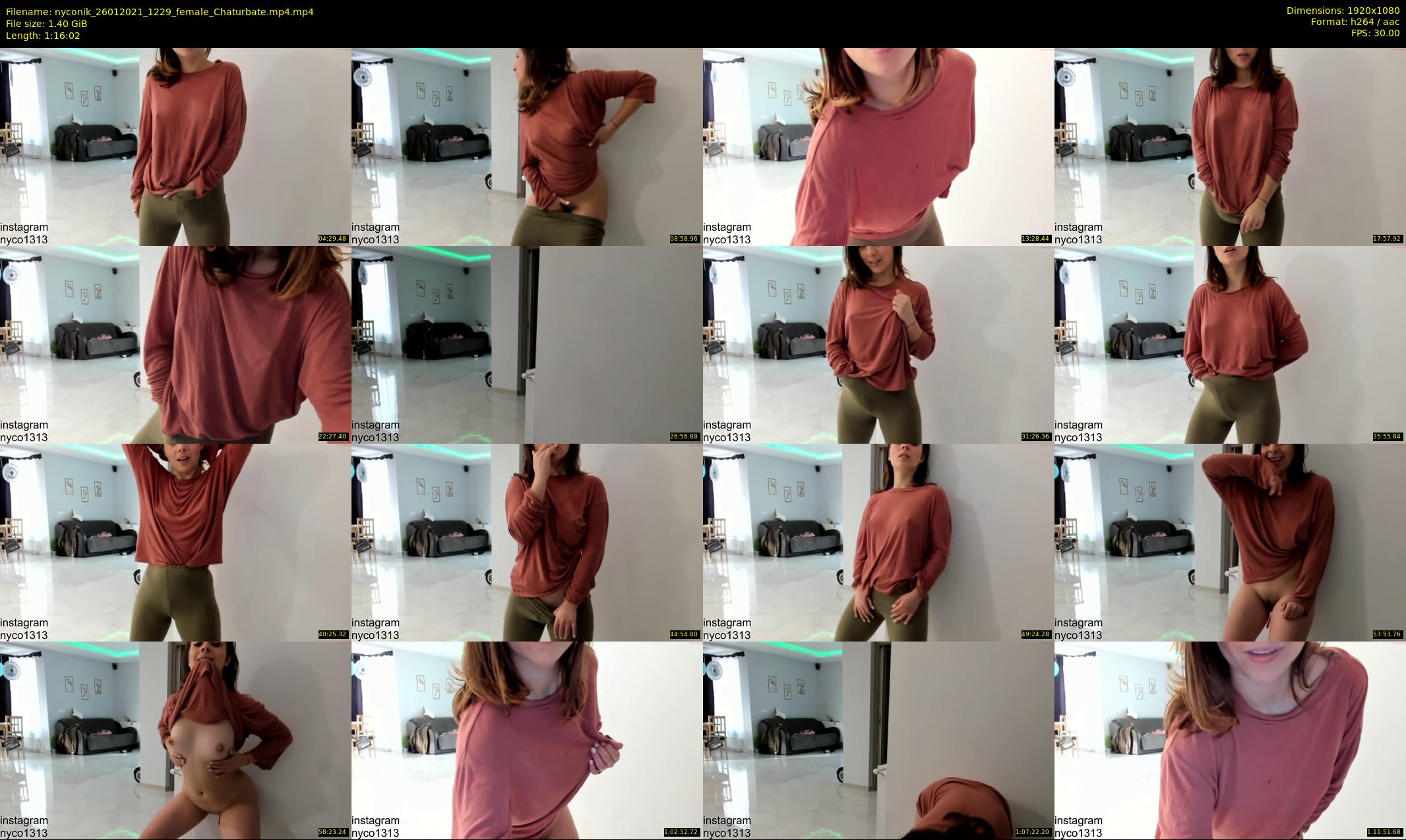 nyconik — 77 minute Chaturbate female cam show recording, 1080p, Jan 26, 2021
