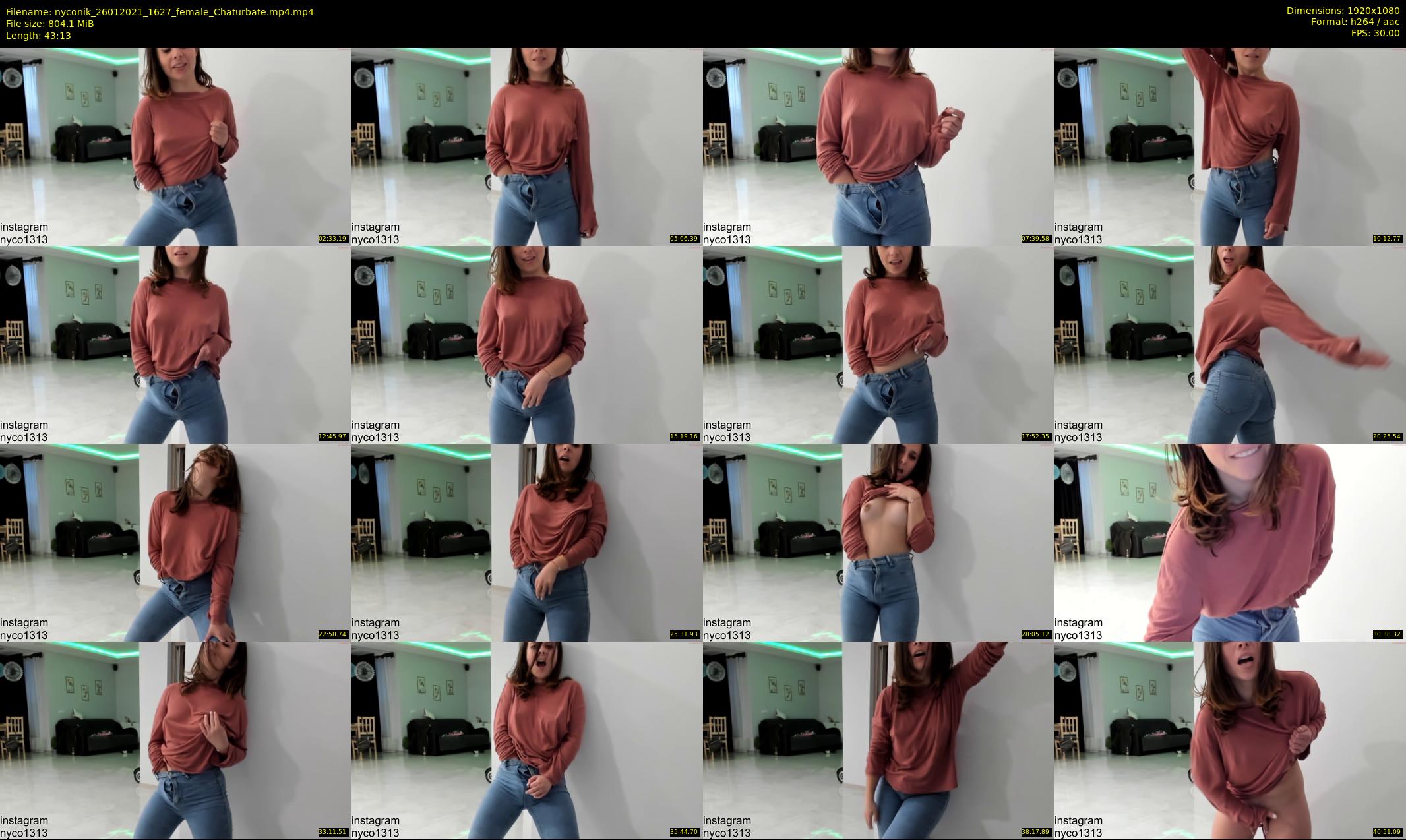 nyconik — 44 minute Chaturbate female cam show recording, 1080p, Jan 26, 2021