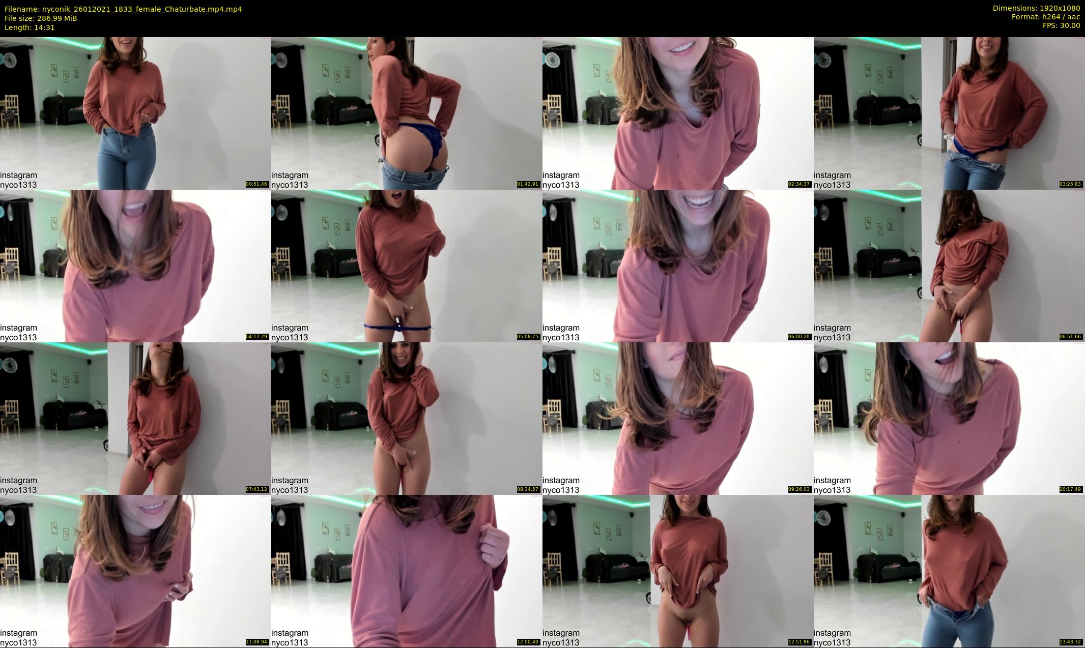 nyconik — 15 minute Chaturbate female cam show recording, 1080p, Jan 26, 2021