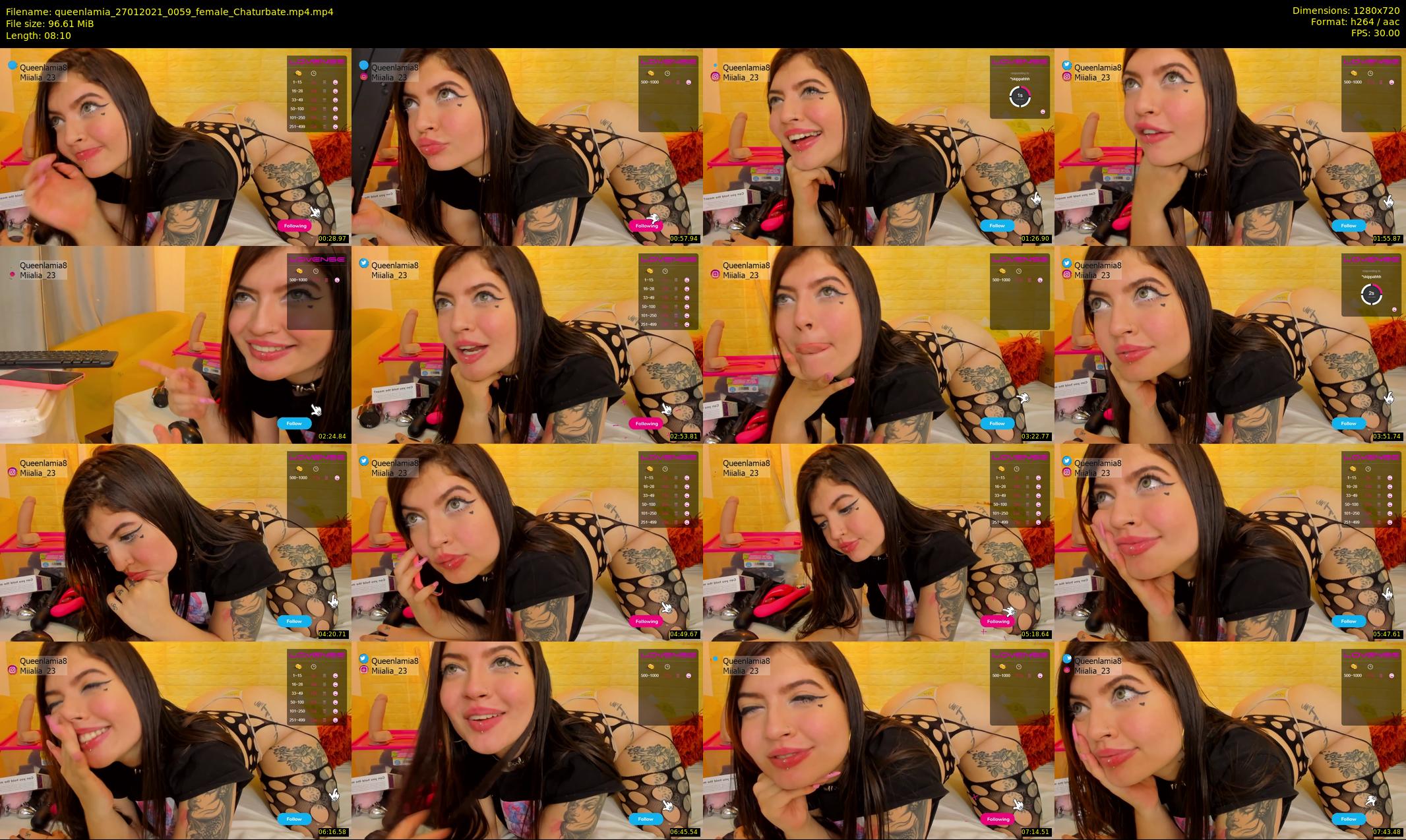 queenlamia — 9 minute Chaturbate female cam show recording, 720p, Jan 27, 2021