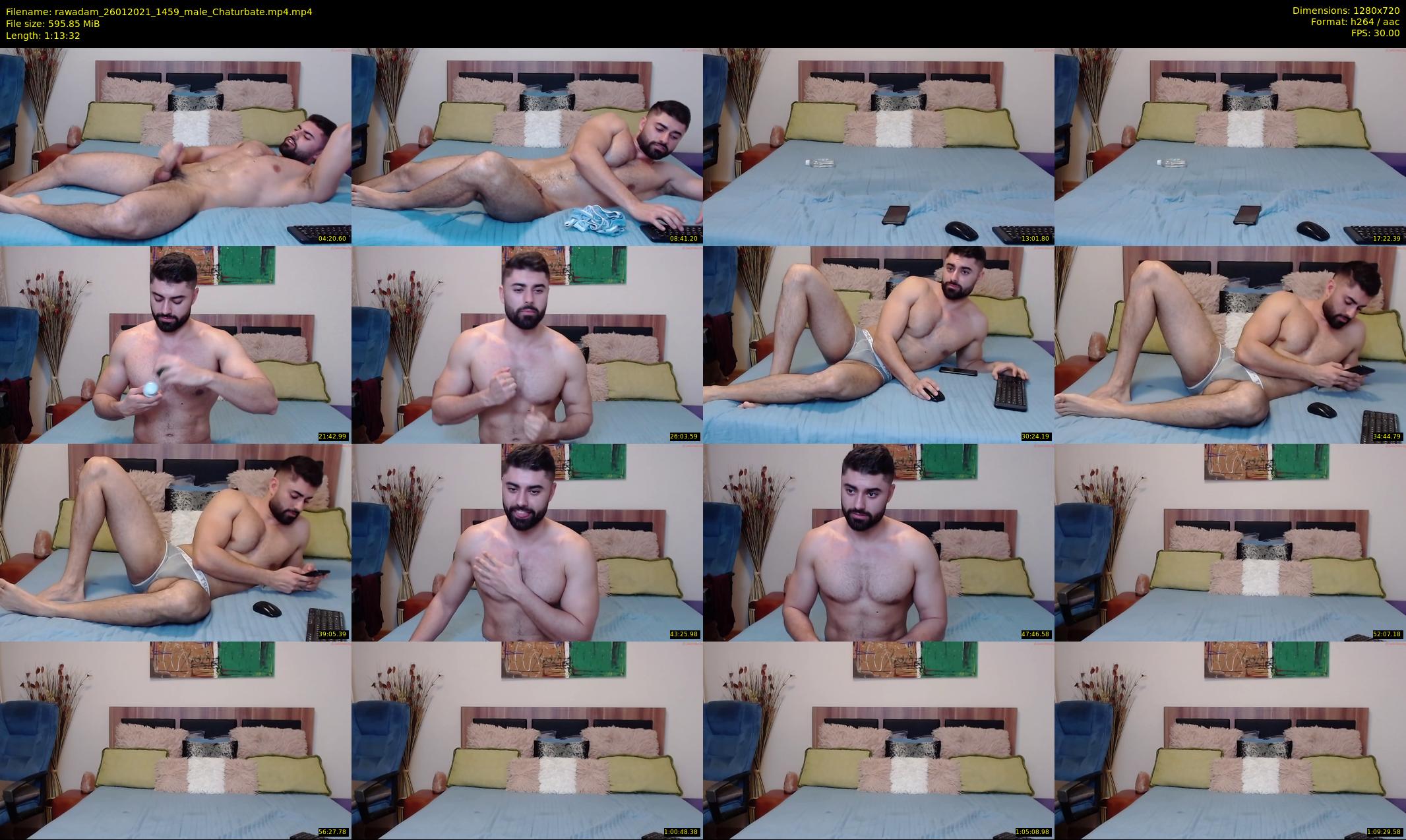 rawadam — 74 minute Chaturbate male cam show recording, 720p, Jan 26, 2021