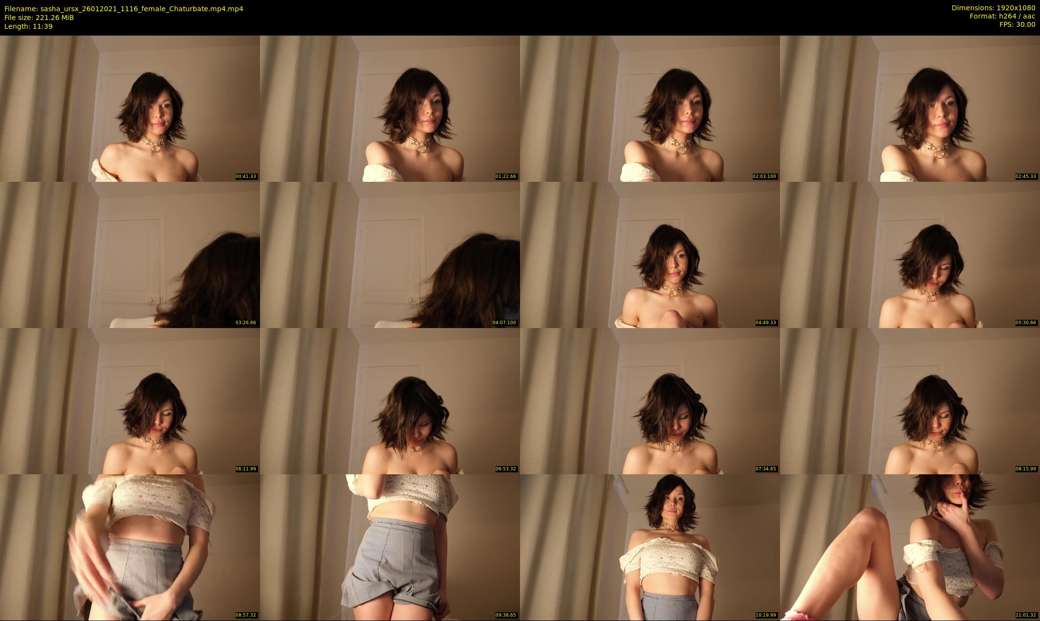 sasha_ursx — 12 minute Chaturbate female cam show recording, 1080p, Jan 26, 2021