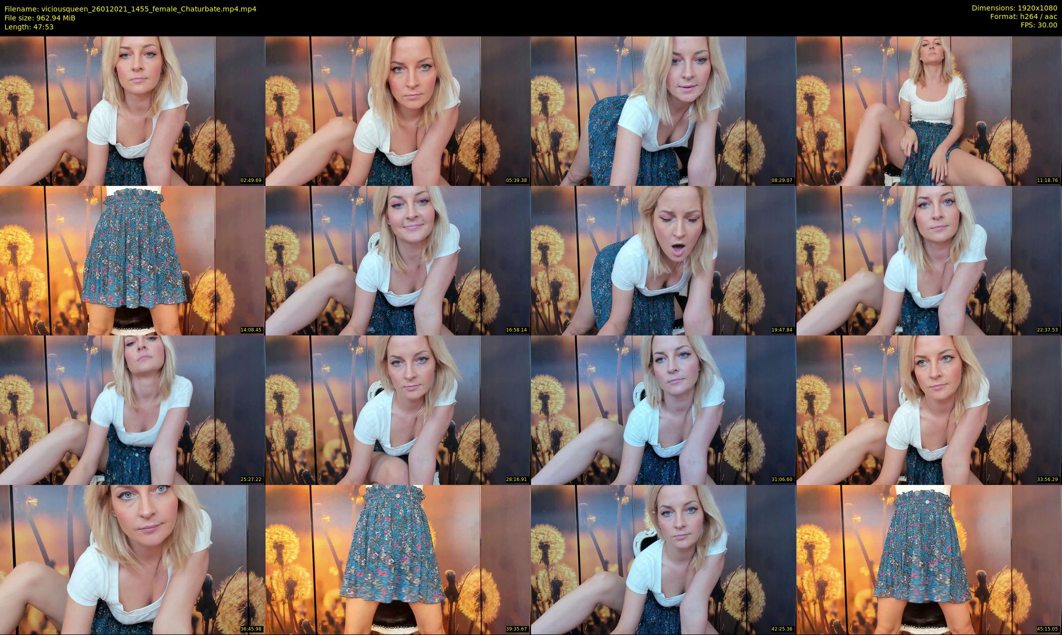 viciousqueen — 48 minute Chaturbate female cam show recording, 1080p, Jan 26, 2021