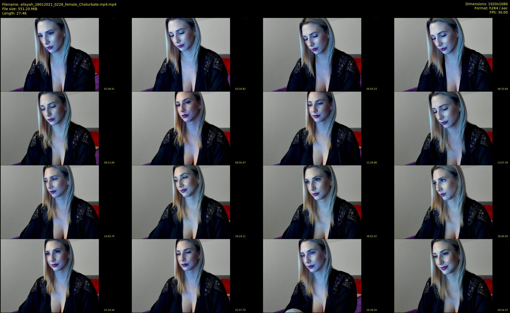 allayah — 28 minute Chaturbate female cam show recording, 1080p, Jan 28, 2021