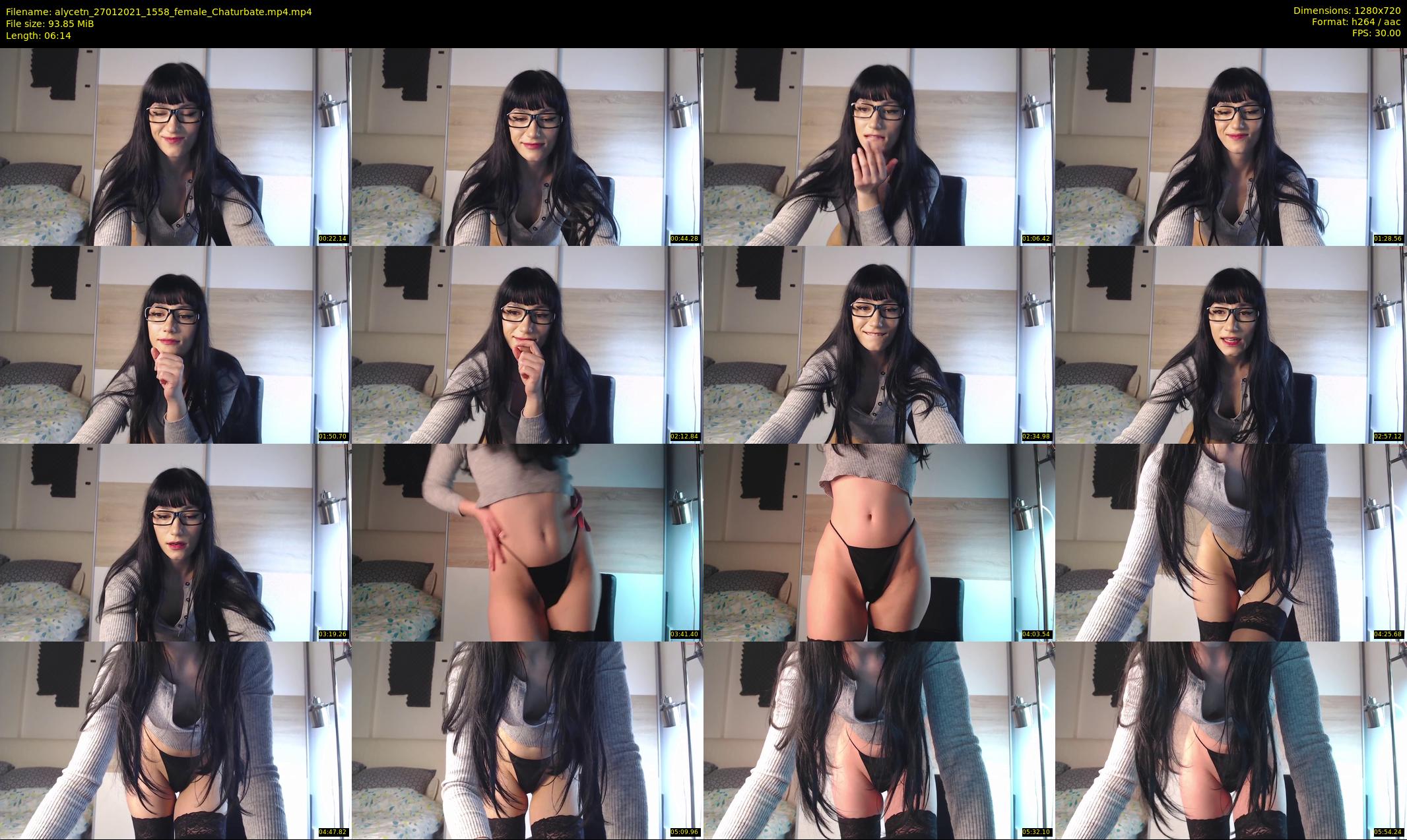 alycetn — 7 minute Chaturbate female cam show recording, 720p, Jan 27, 2021