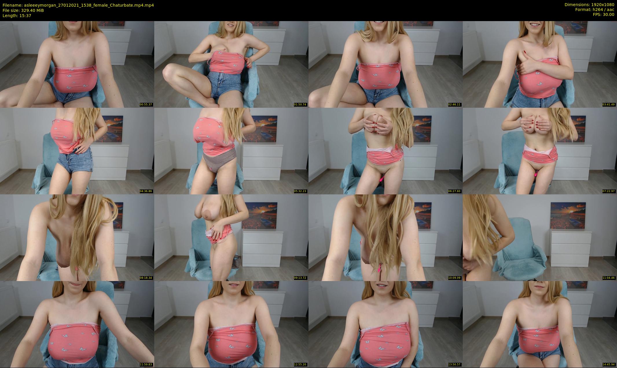 asleeeymorgan — 16 minute Chaturbate female cam show recording, 1080p, Jan 27, 2021