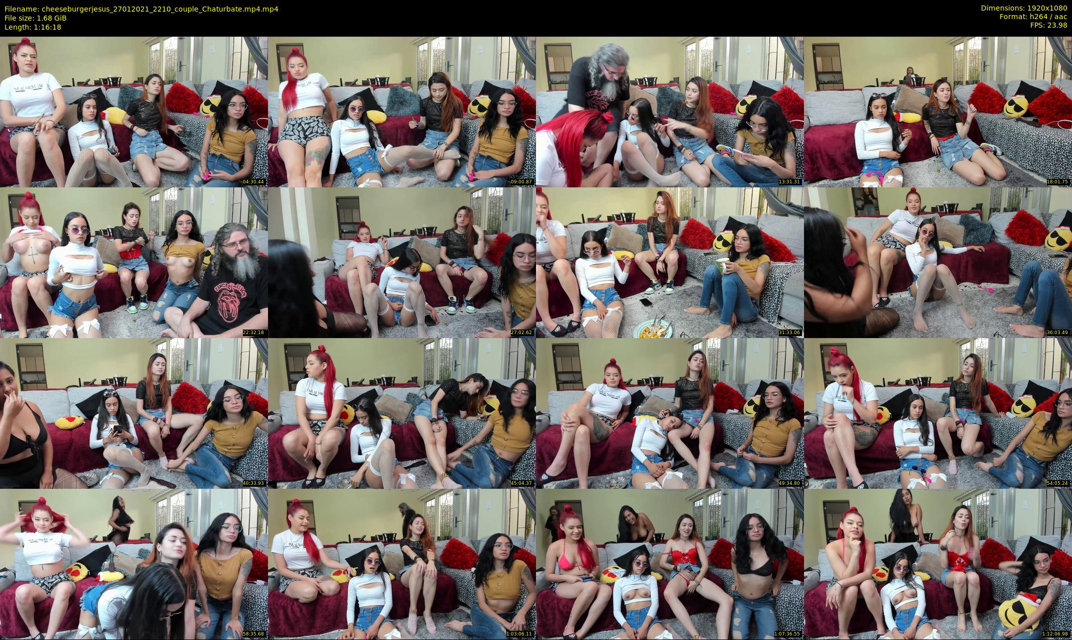 cheeseburgerjesus — 77 minute Chaturbate couple cam show recording, 1080p, Jan 27, 2021