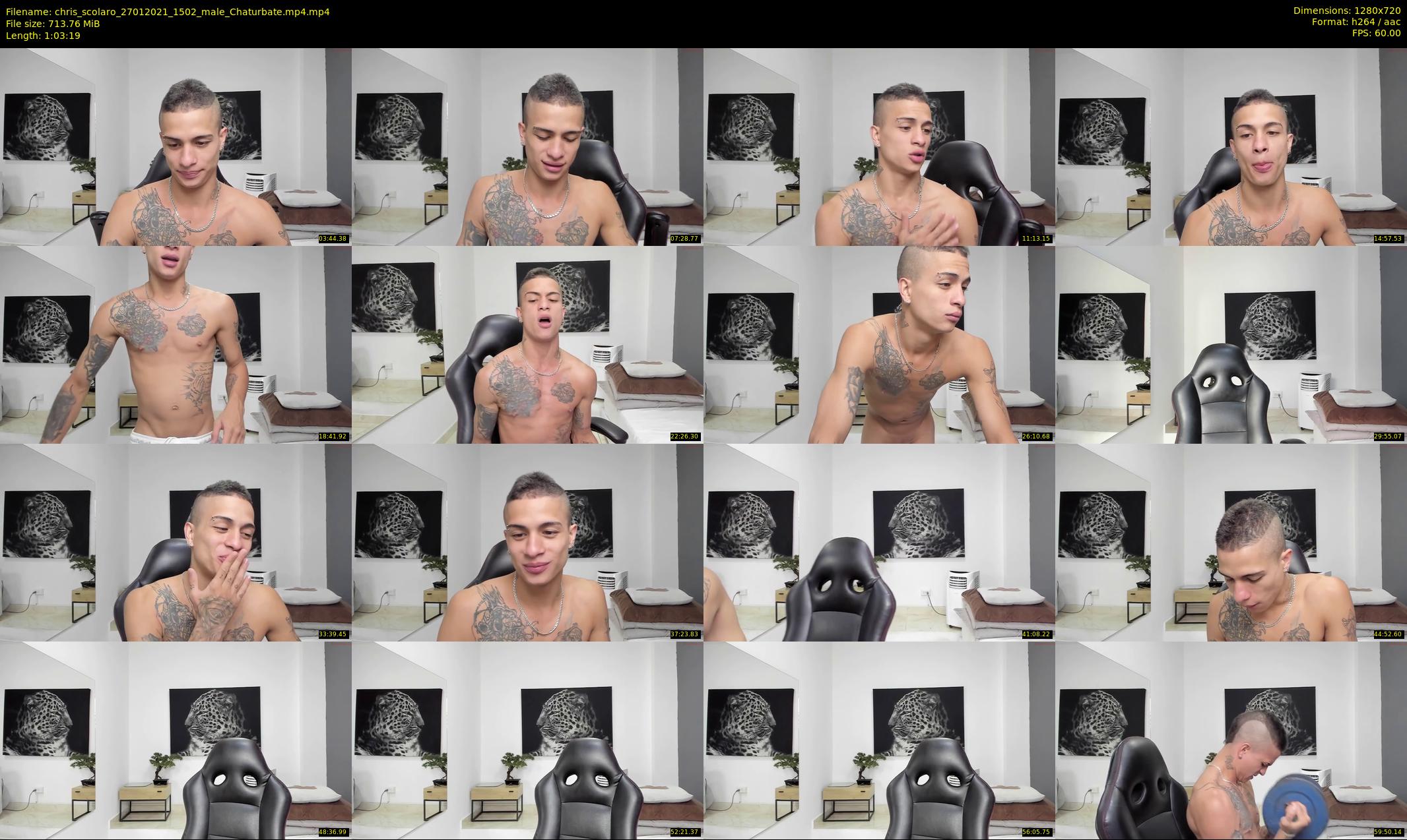 chris_scolaro — 64 minute Chaturbate male cam show recording, 720p, Jan 27, 2021