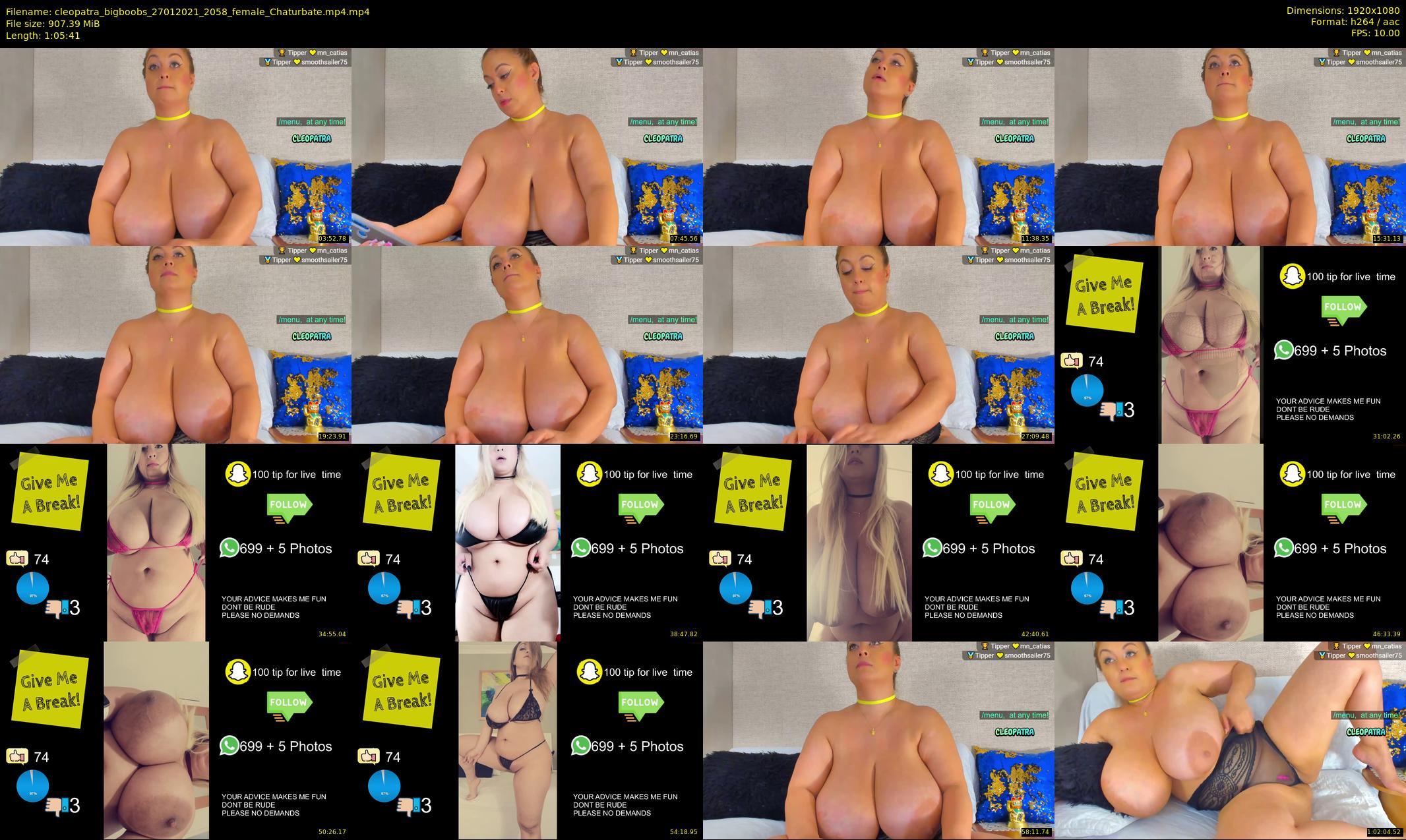 cleopatra_bigboobs — 66 minute Chaturbate female cam show recording, 1080p, Jan 27, 2021