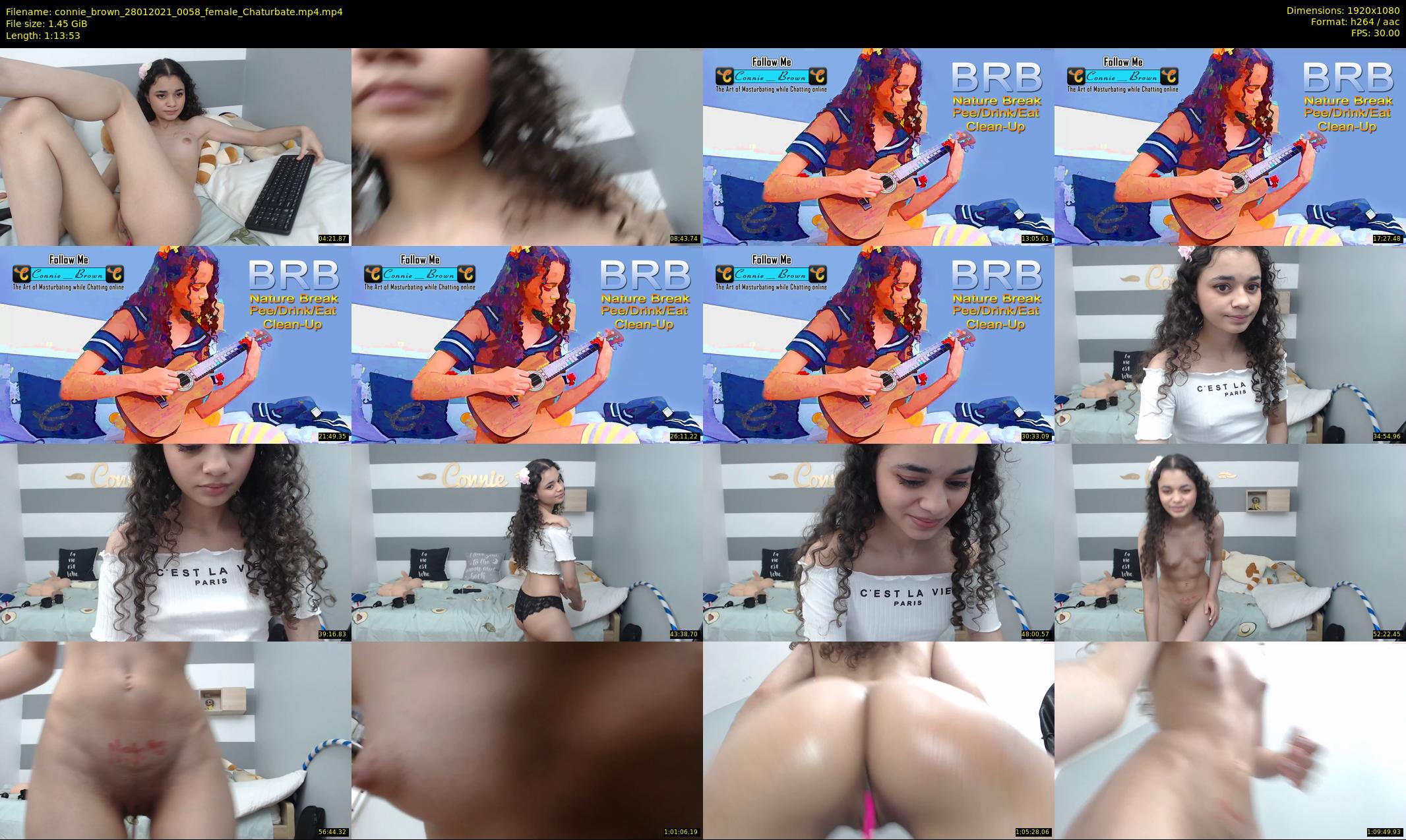 connie_brown — 74 minute Chaturbate female cam show recording, 1080p, Jan 28, 2021