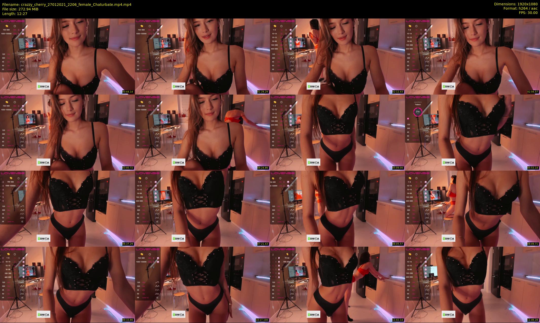 crazzy_cherry — 13 minute Chaturbate female cam show recording, 1080p, Jan 27, 2021