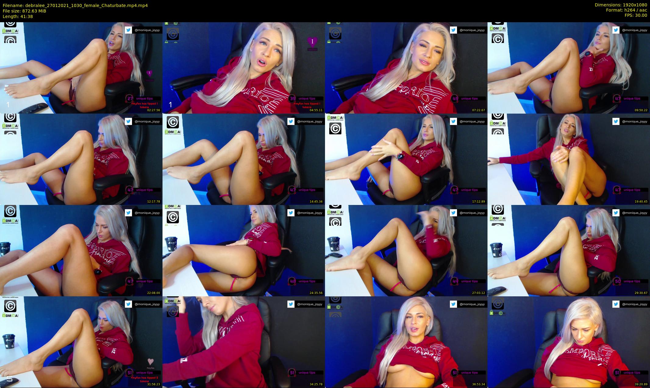 debralee — 42 minute Chaturbate female cam show recording, 1080p, Jan 27, 2021