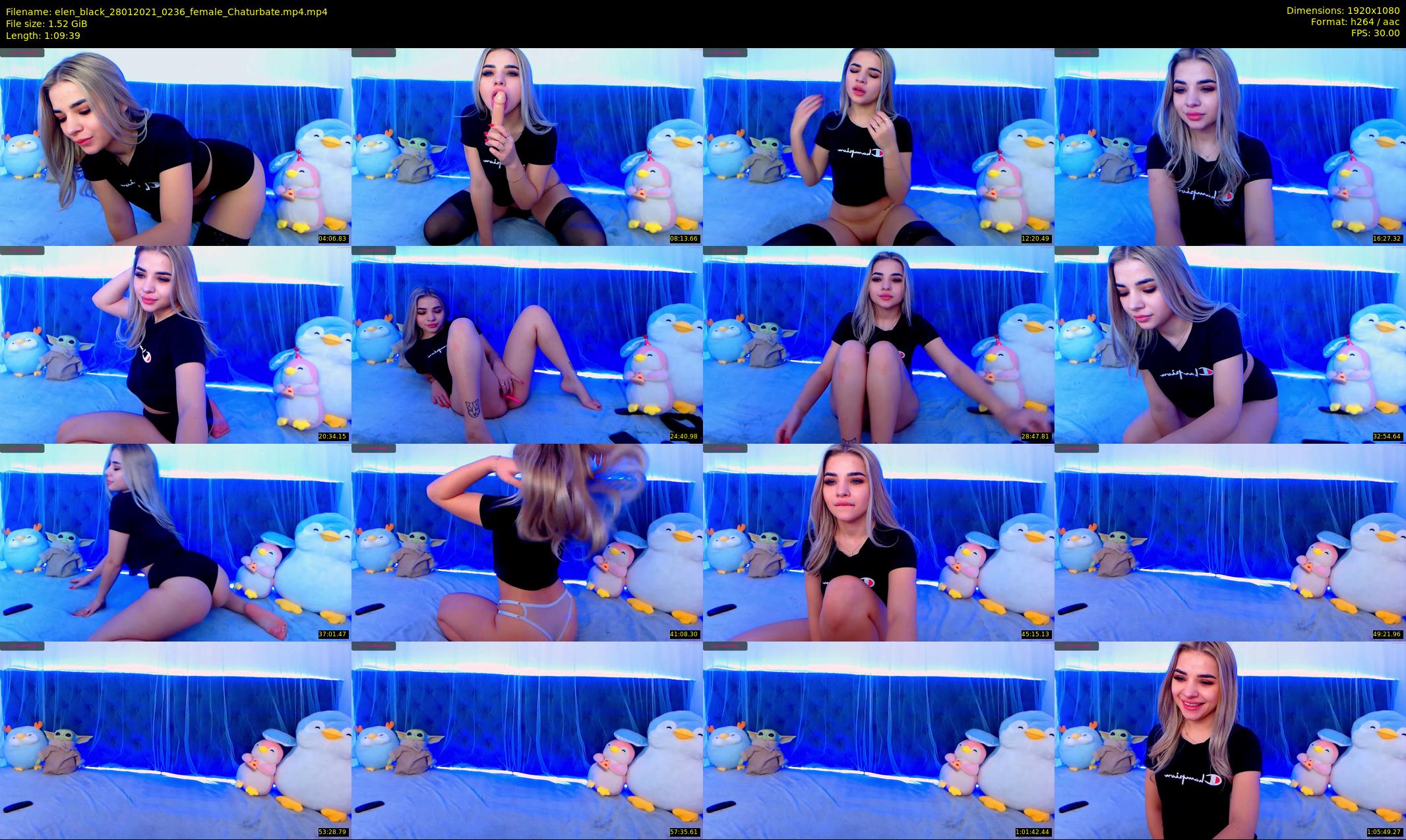 elen_black — 70 minute Chaturbate female cam show recording, 1080p, Jan 28, 2021