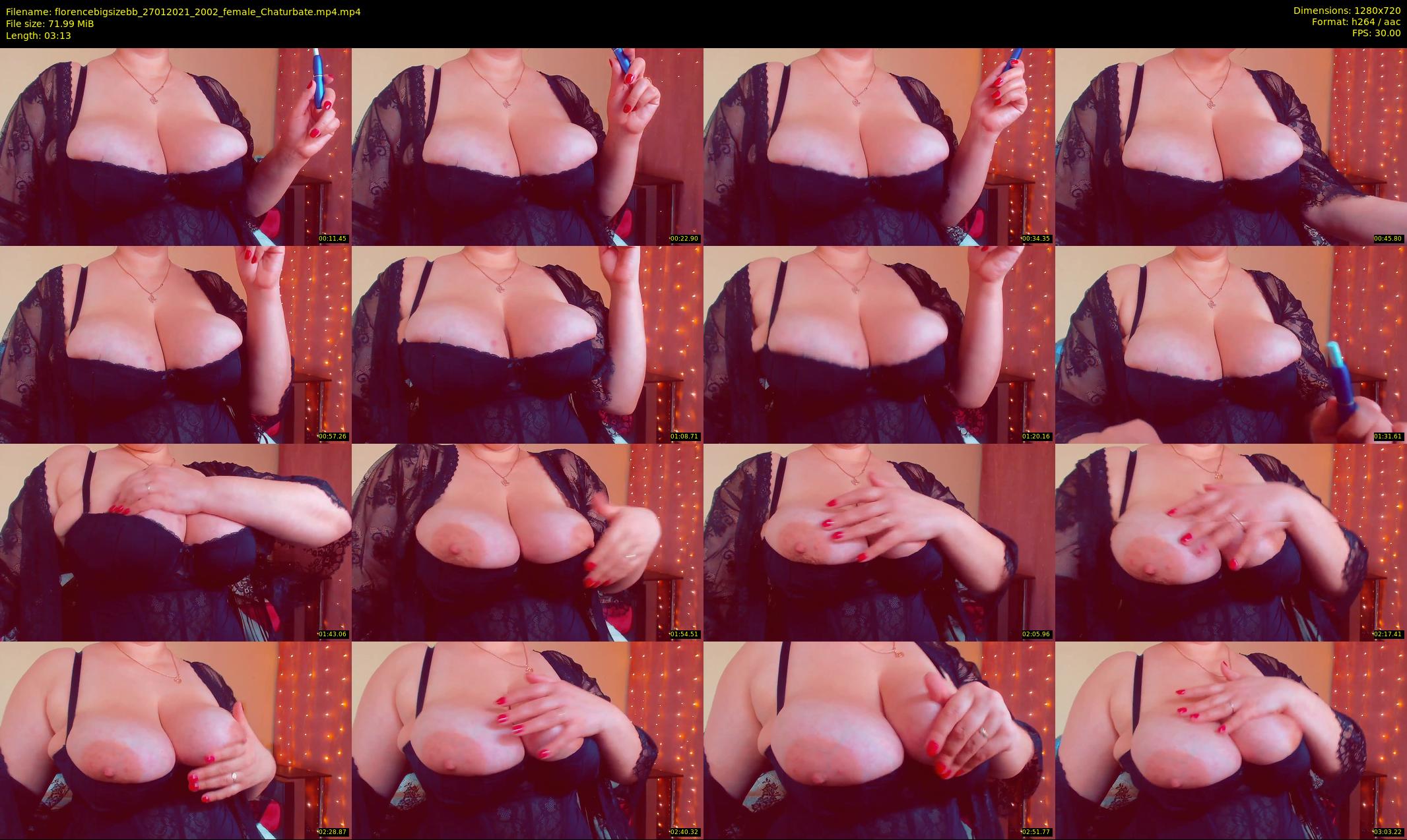 florencebigsizebb — 4 minute Chaturbate female cam show recording, 720p, Jan 27, 2021