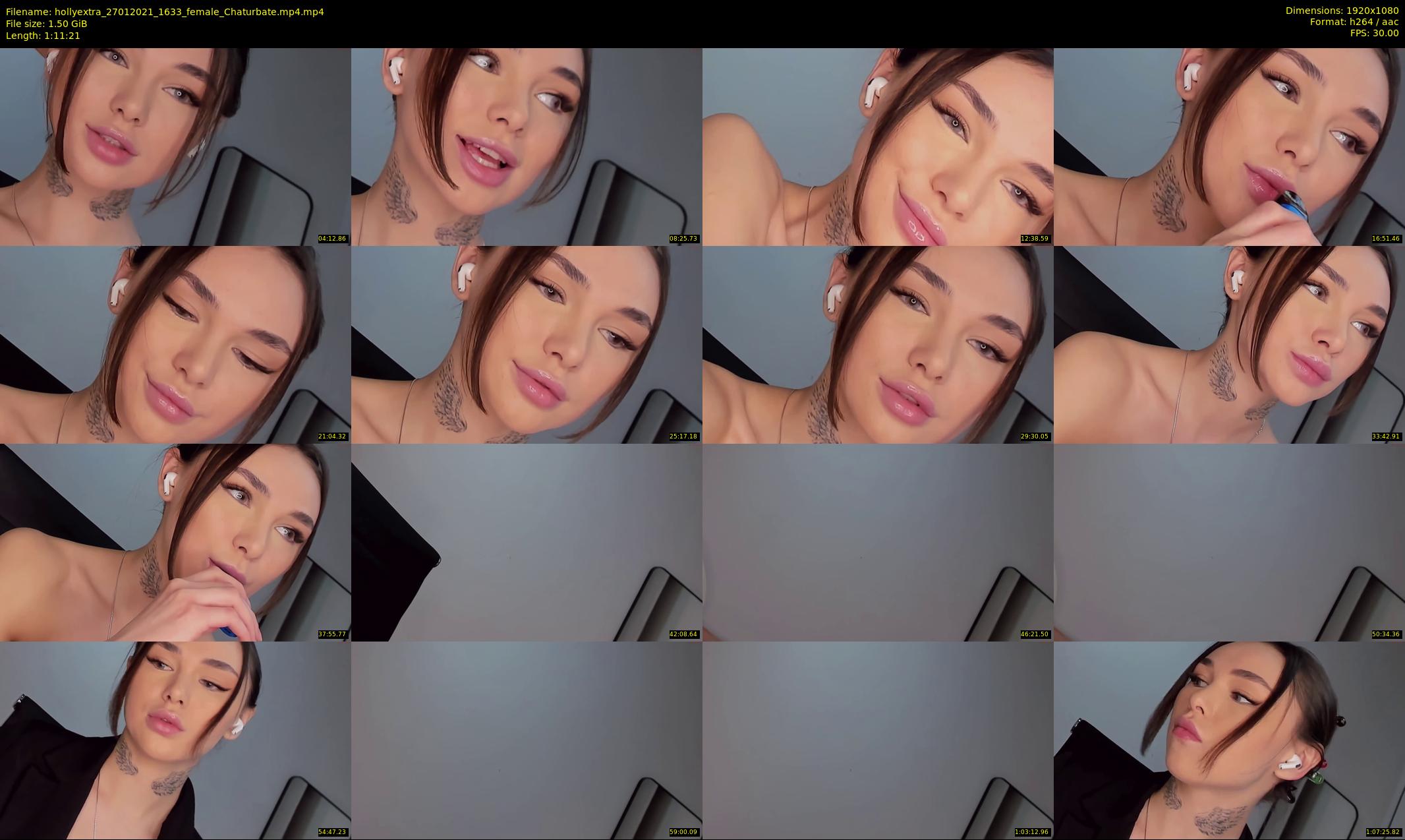 hollyextra — 72 minute Chaturbate female cam show recording, 1080p, Jan 27, 2021