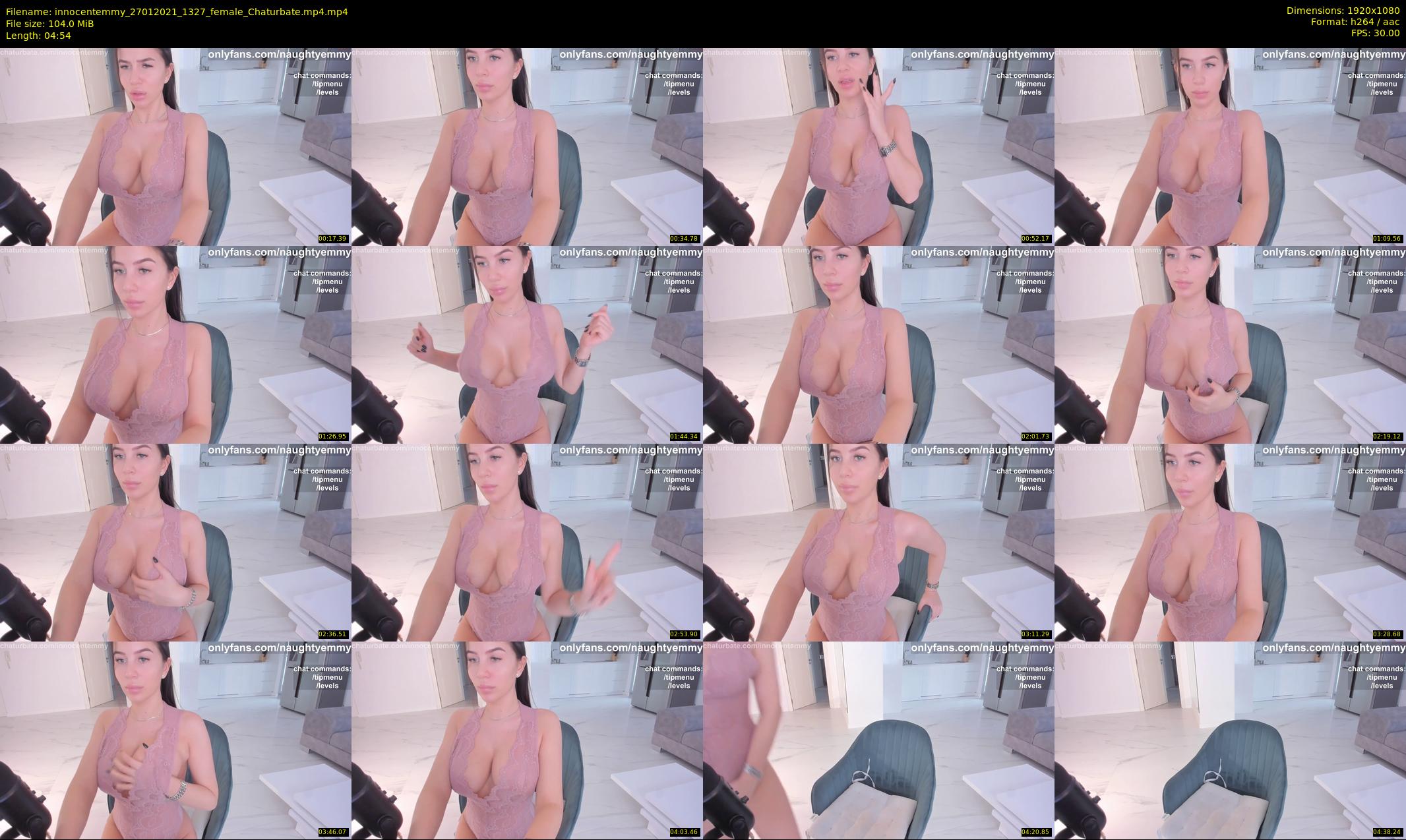 innocentemmy — 5 minute Chaturbate female cam show recording, 1080p, Jan 27, 2021