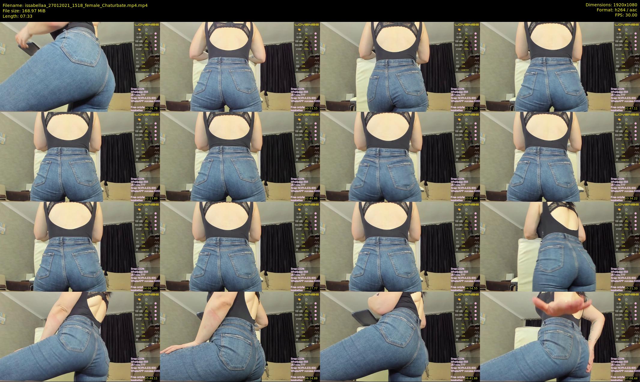 issabellaa — 8 minute Chaturbate female cam show recording, 1080p, Jan 27, 2021