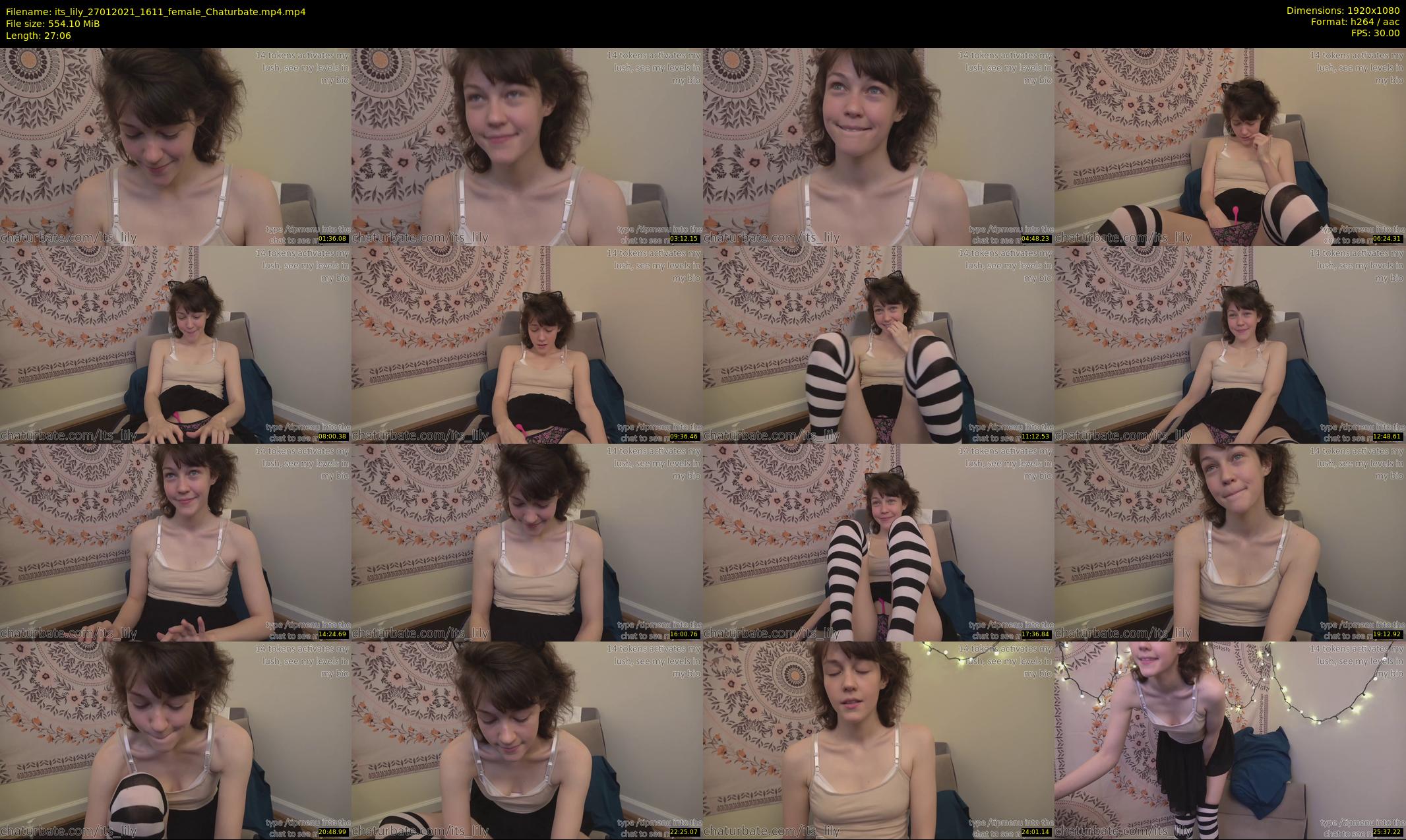 its_lily — 28 minute Chaturbate female cam show recording, 1080p, Jan 27, 2021