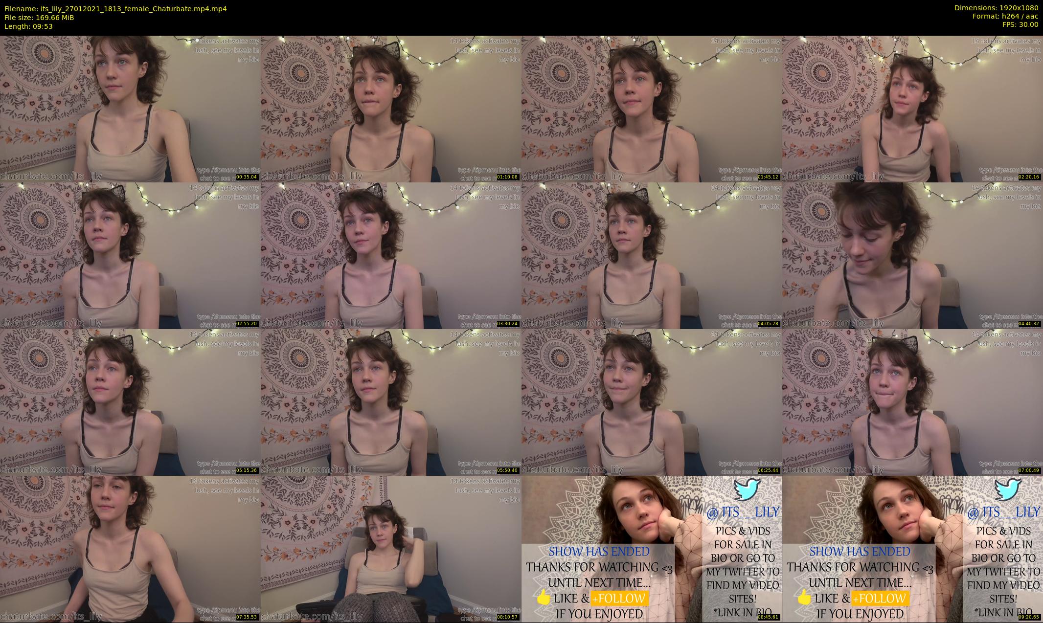 its_lily — 10 minute Chaturbate female cam show recording, 1080p, Jan 27, 2021