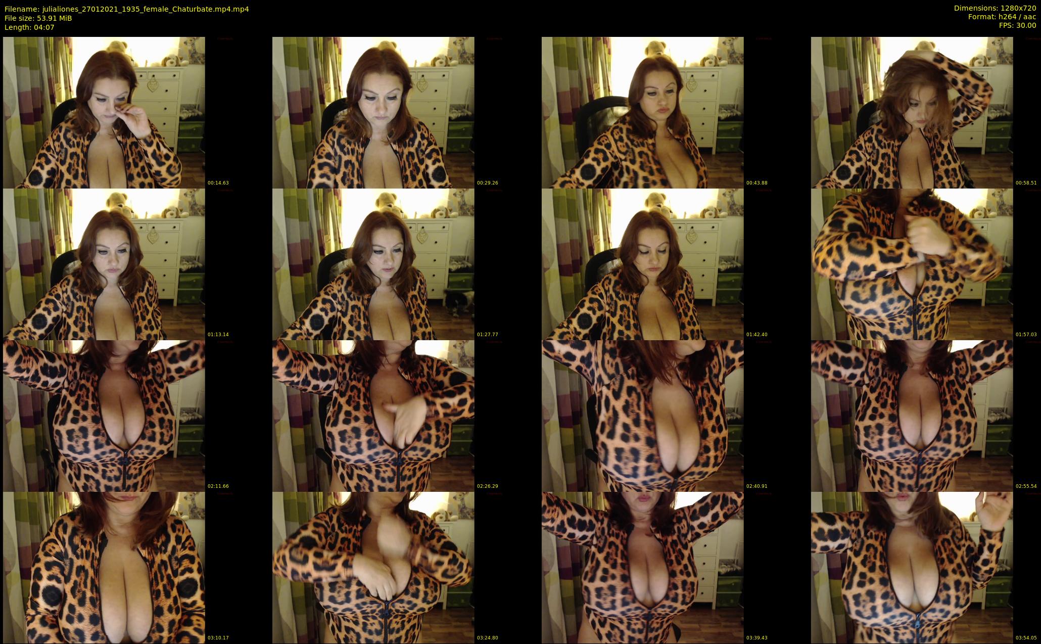 julialiones — 5 minute Chaturbate female cam show recording, 720p, Jan 27, 2021