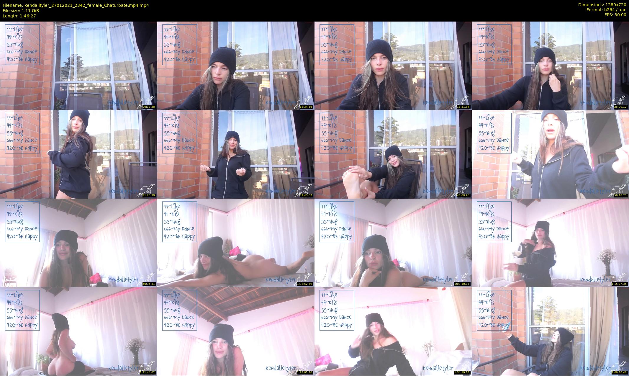 kendalltyler — 107 minute Chaturbate female cam show recording, 720p, Jan 27, 2021