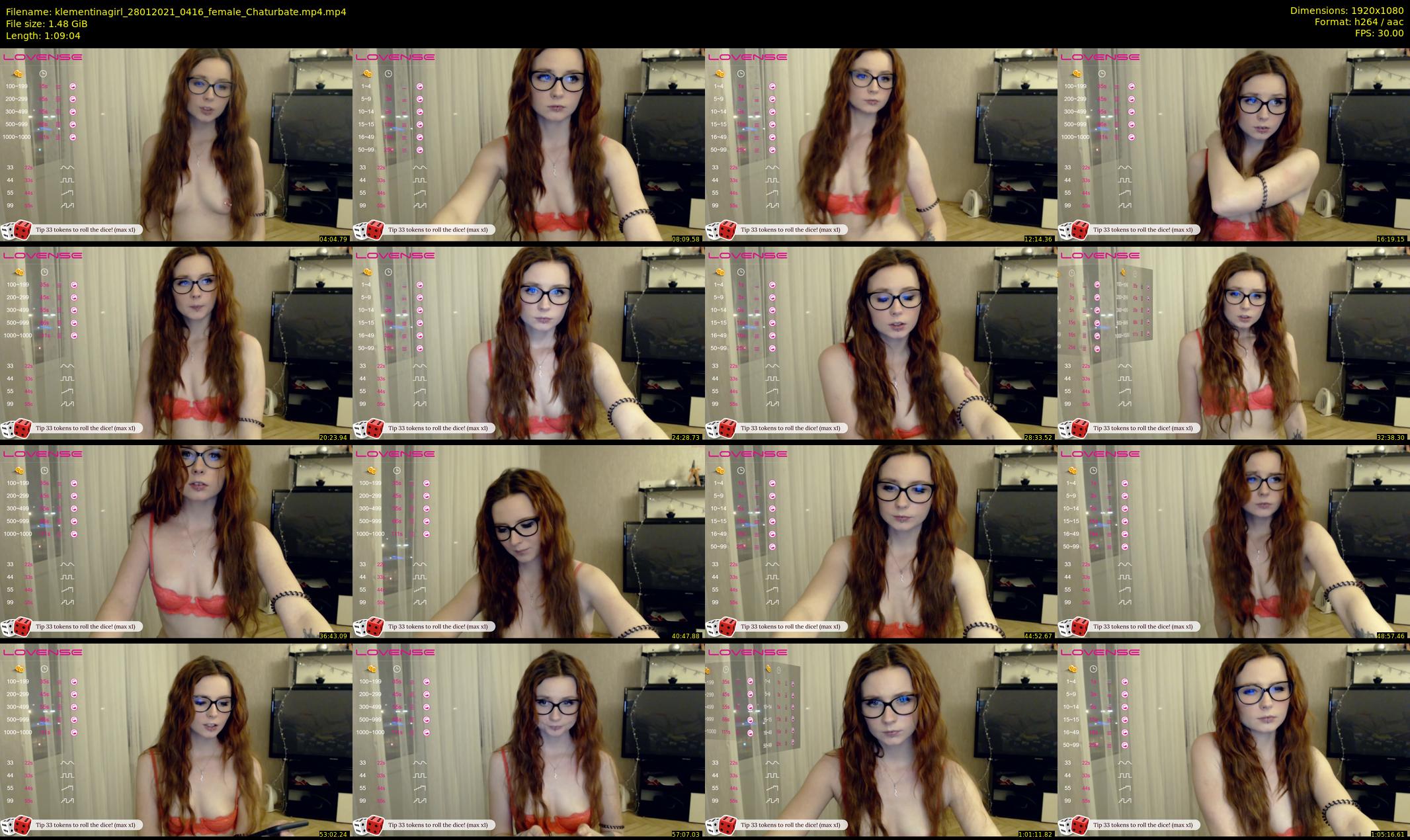 klementinagirl — 70 minute Chaturbate female cam show recording, 1080p, Jan 28, 2021