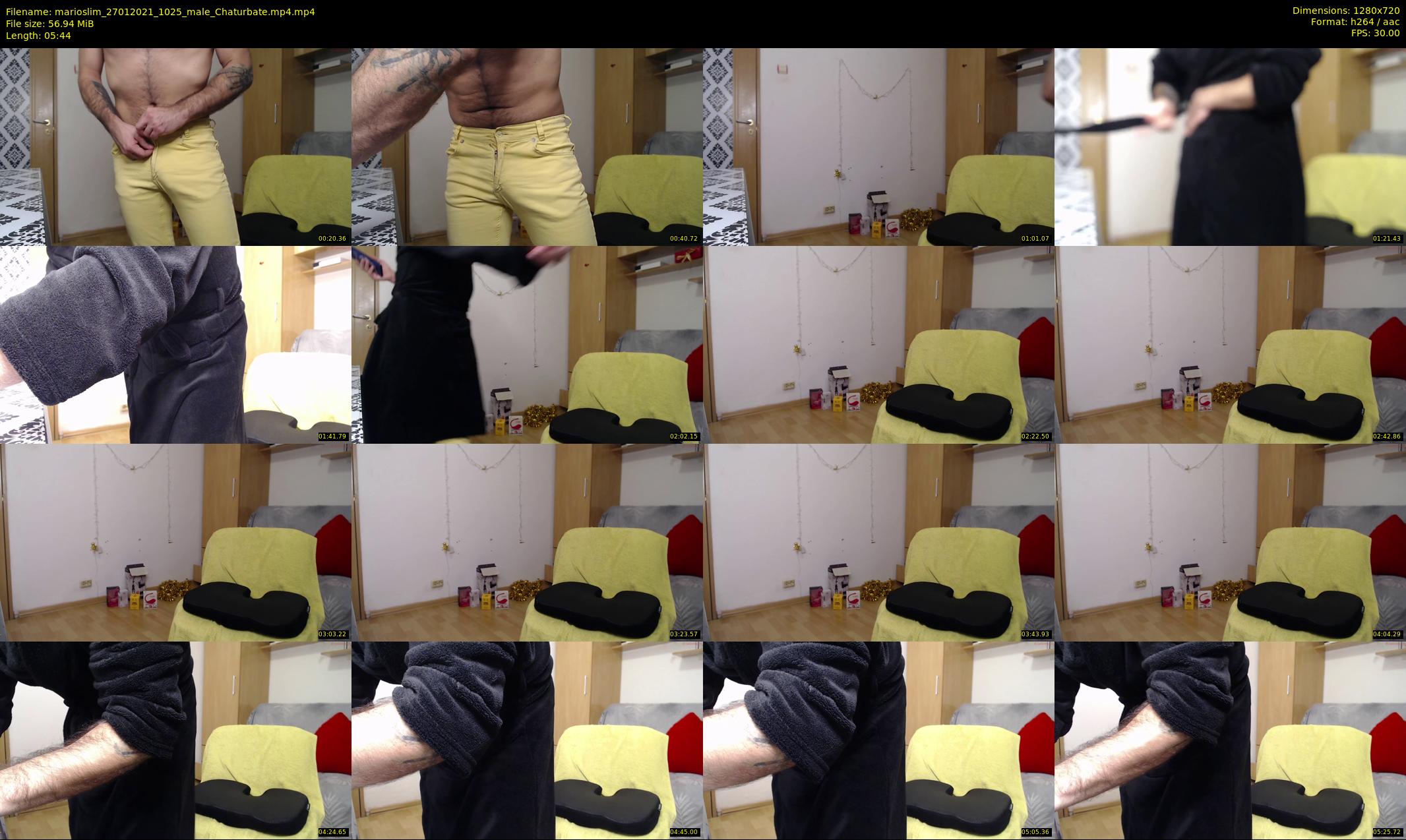 marioslim — 6 minute Chaturbate male cam show recording, 720p, Jan 27, 2021
