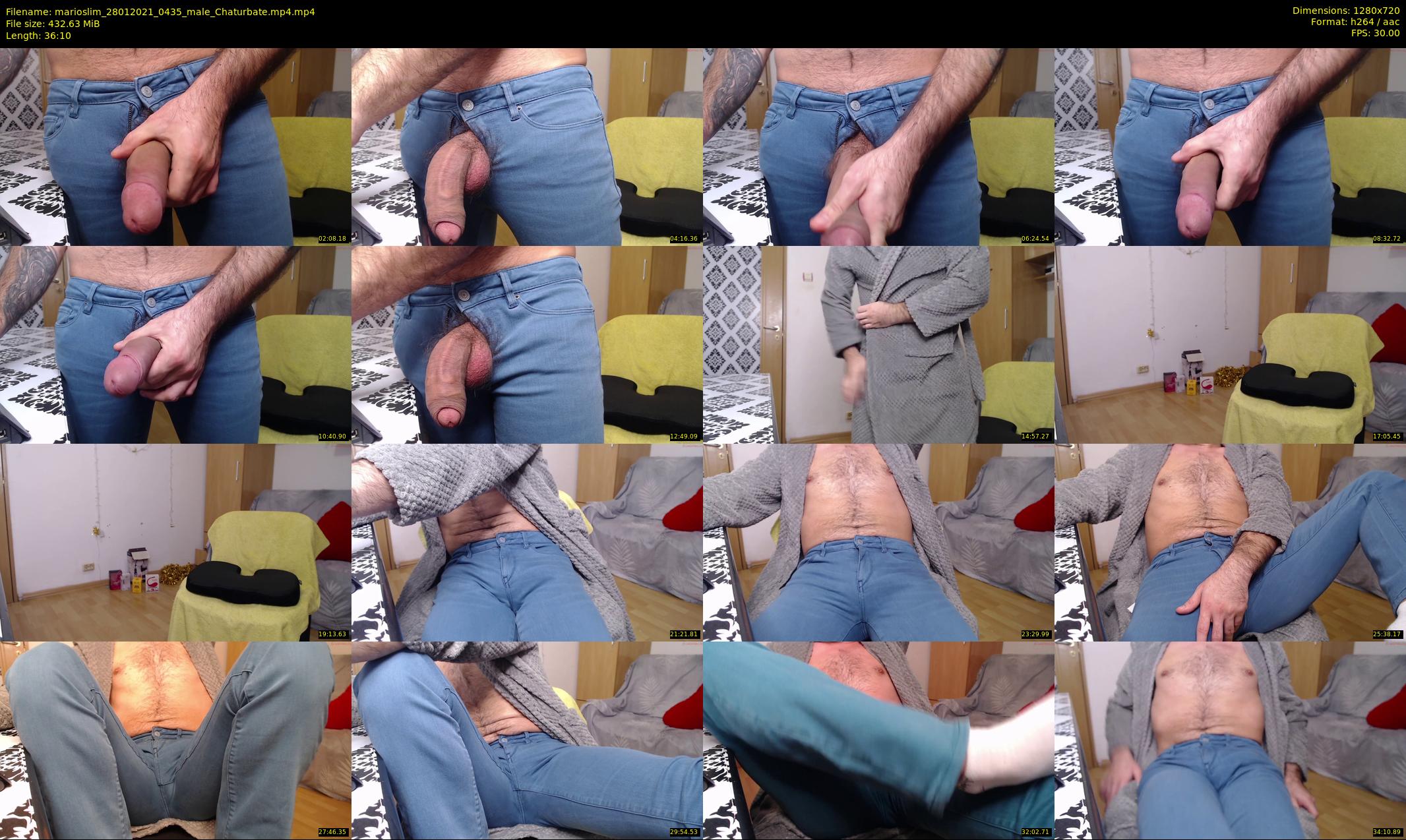 marioslim — 37 minute Chaturbate male cam show recording, 720p, Jan 28, 2021