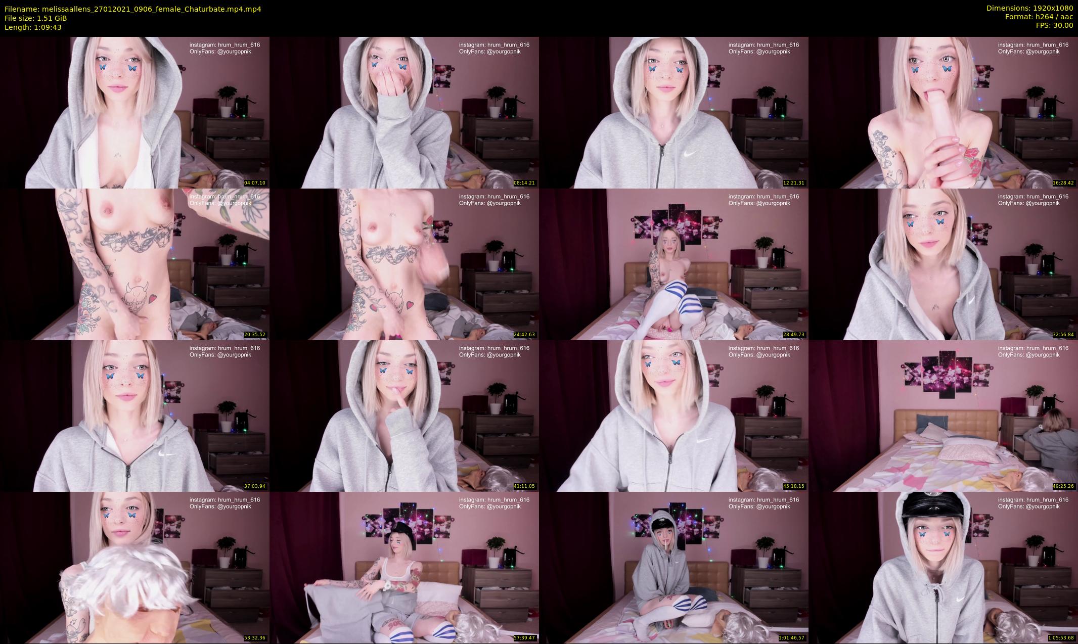 melissaallens — 70 minute Chaturbate female cam show recording, 1080p, Jan 27, 2021
