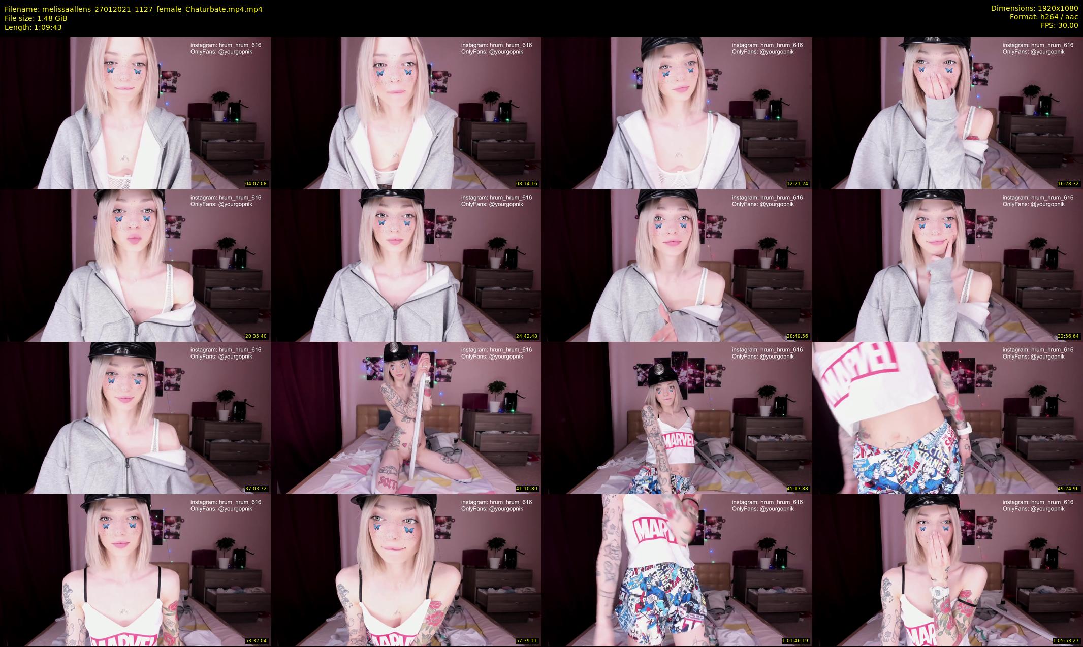 melissaallens — 70 minute Chaturbate female cam show recording, 1080p, Jan 27, 2021