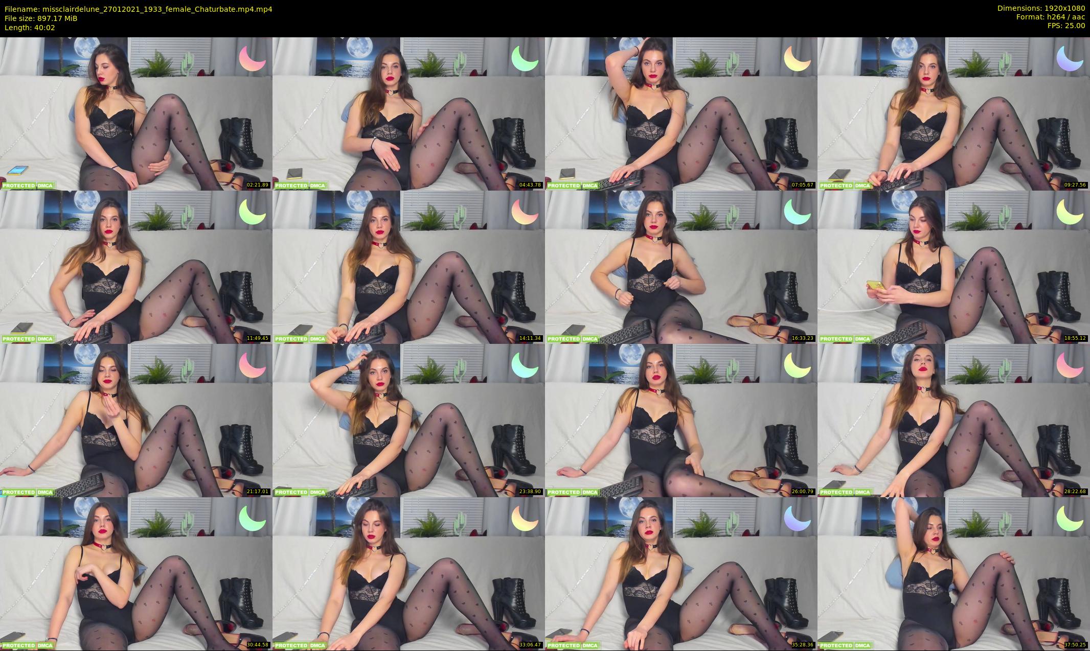 missclairdelune — 41 minute Chaturbate female cam show recording, 1080p, Jan 27, 2021
