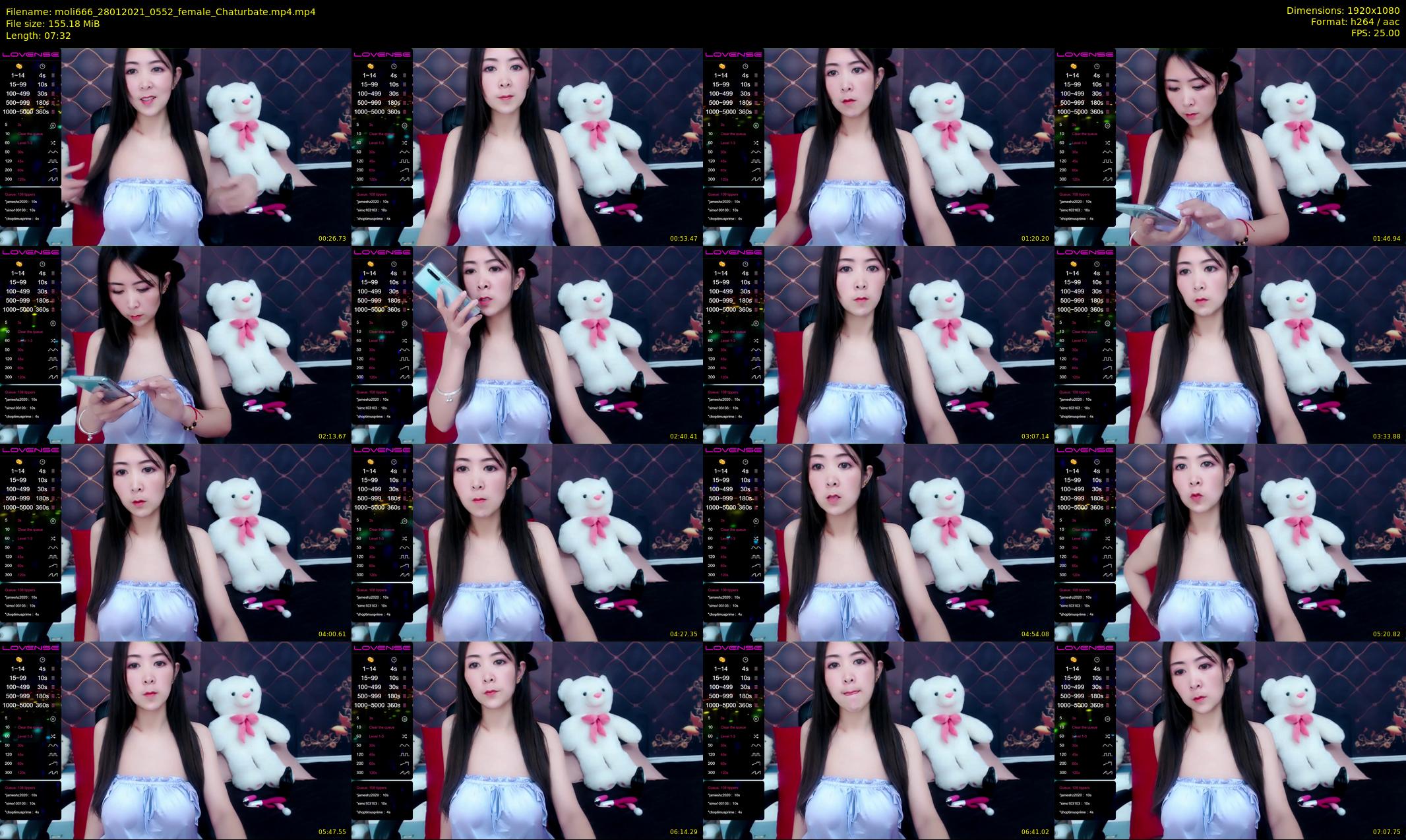 moli666 — 8 minute Chaturbate female cam show recording, 1080p, Jan 28, 2021