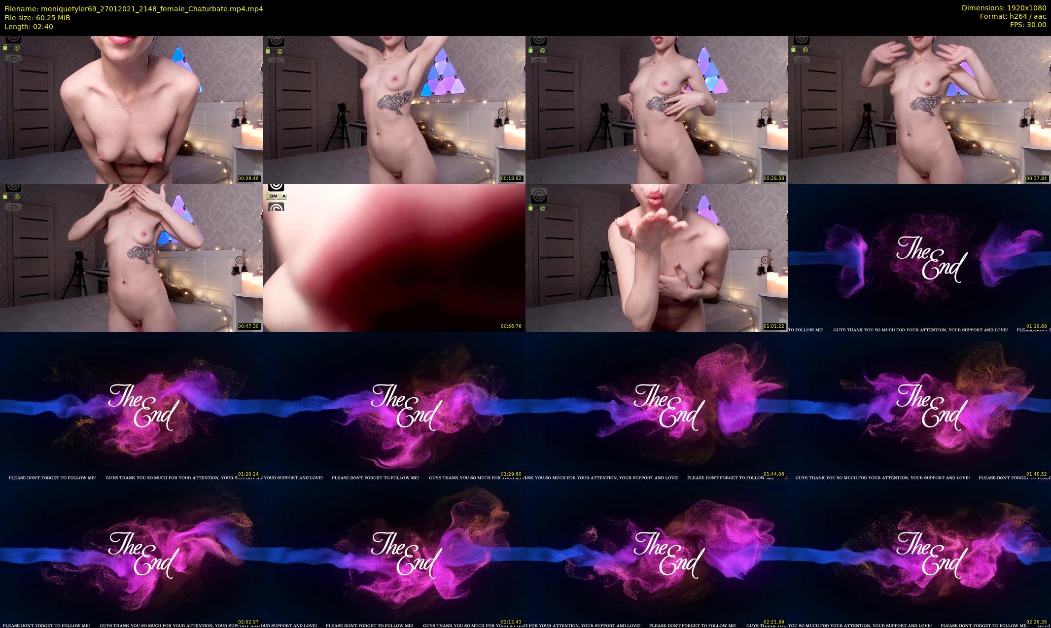 moniquetyler69 — 3 minute Chaturbate female cam show recording, 1080p, Jan 27, 2021