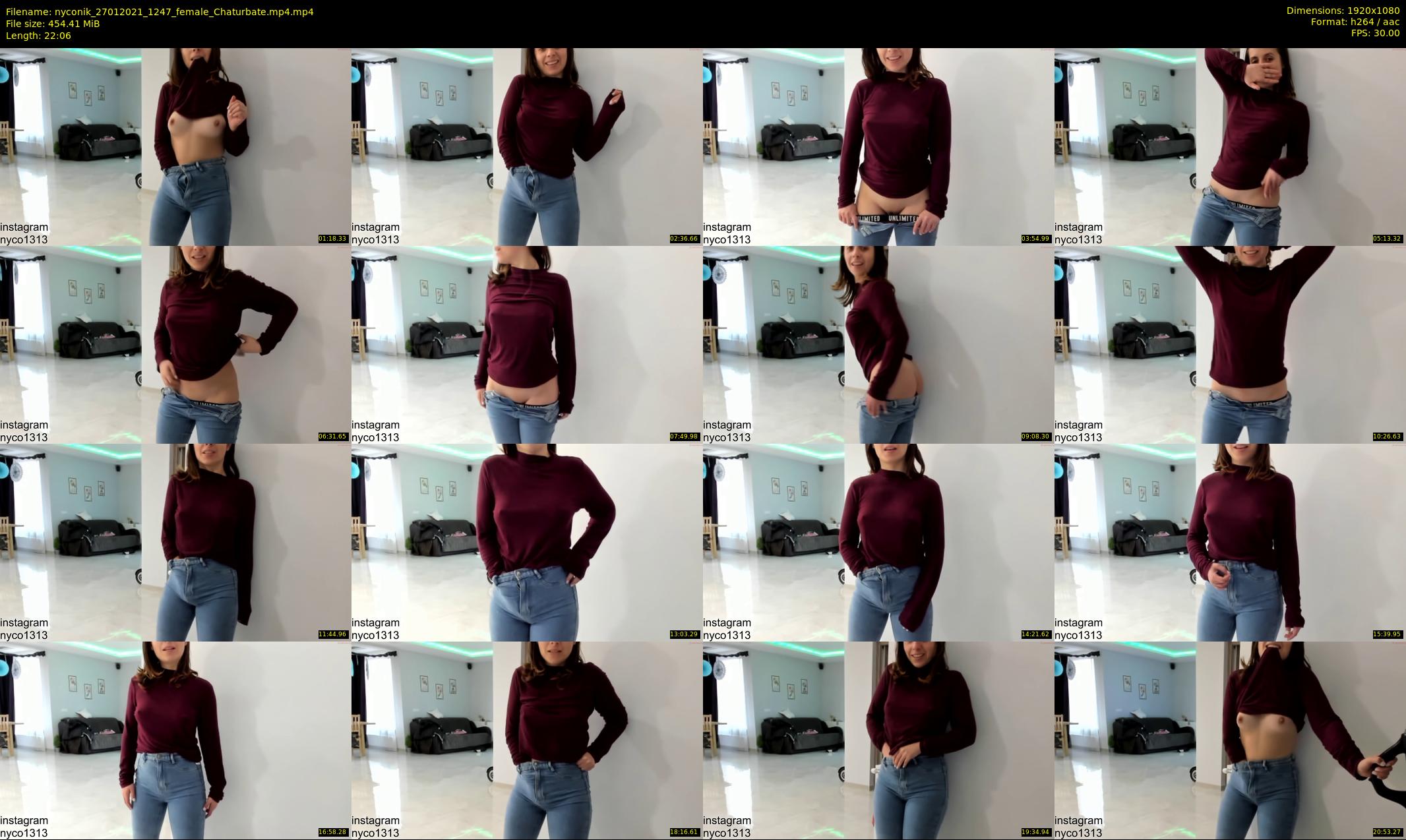 nyconik — 23 minute Chaturbate female cam show recording, 1080p, Jan 27, 2021