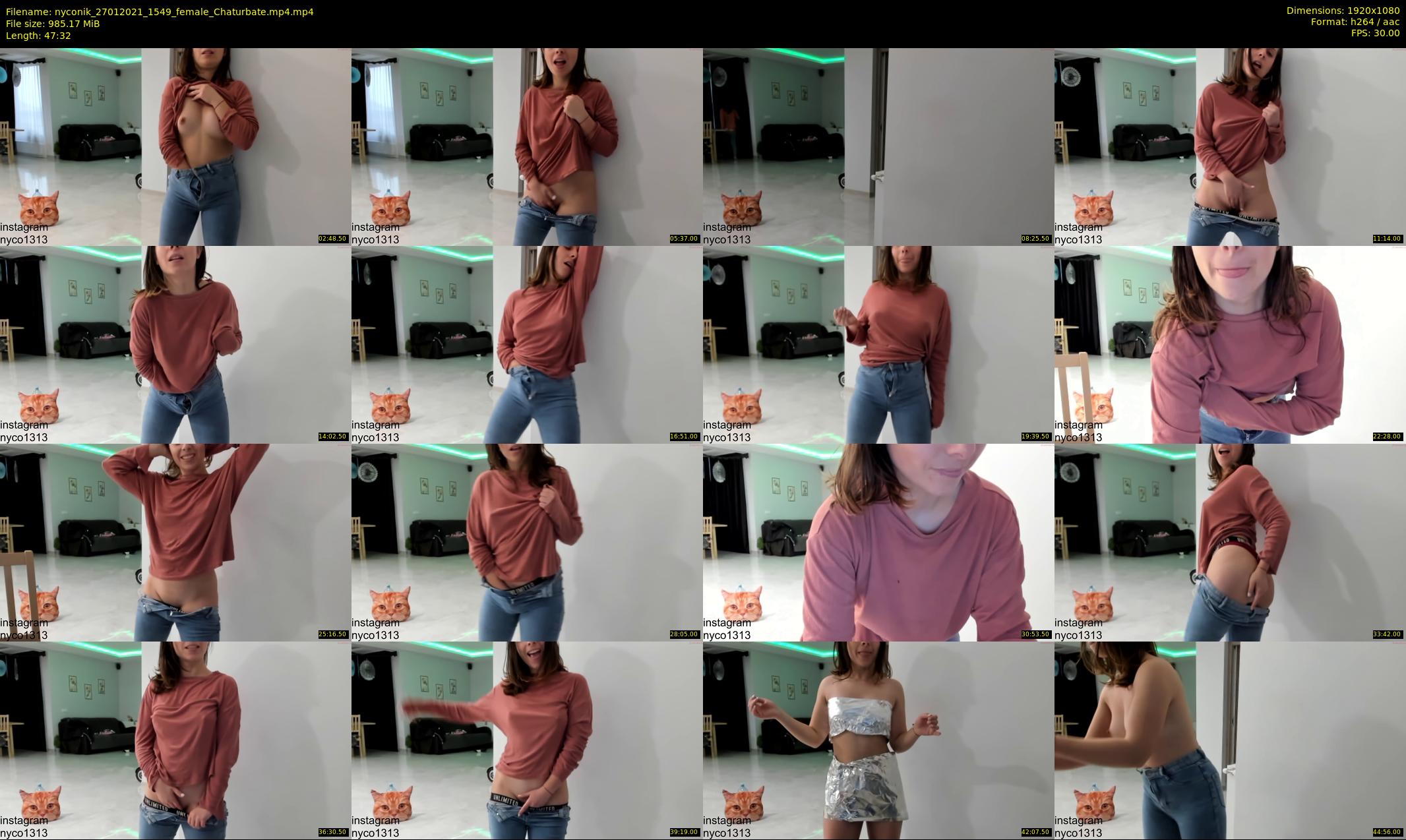 nyconik — 48 minute Chaturbate female cam show recording, 1080p, Jan 27, 2021