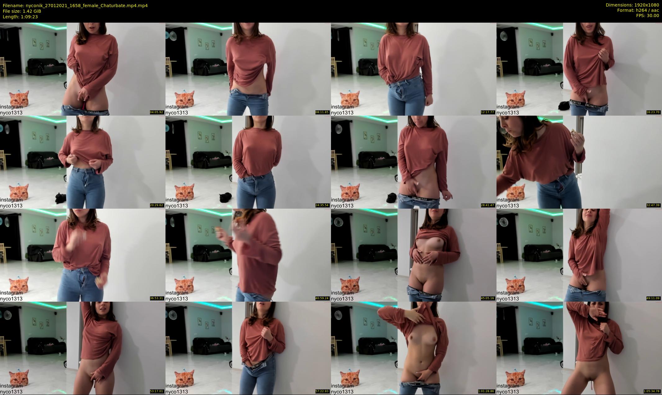 nyconik — 70 minute Chaturbate female cam show recording, 1080p, Jan 27, 2021