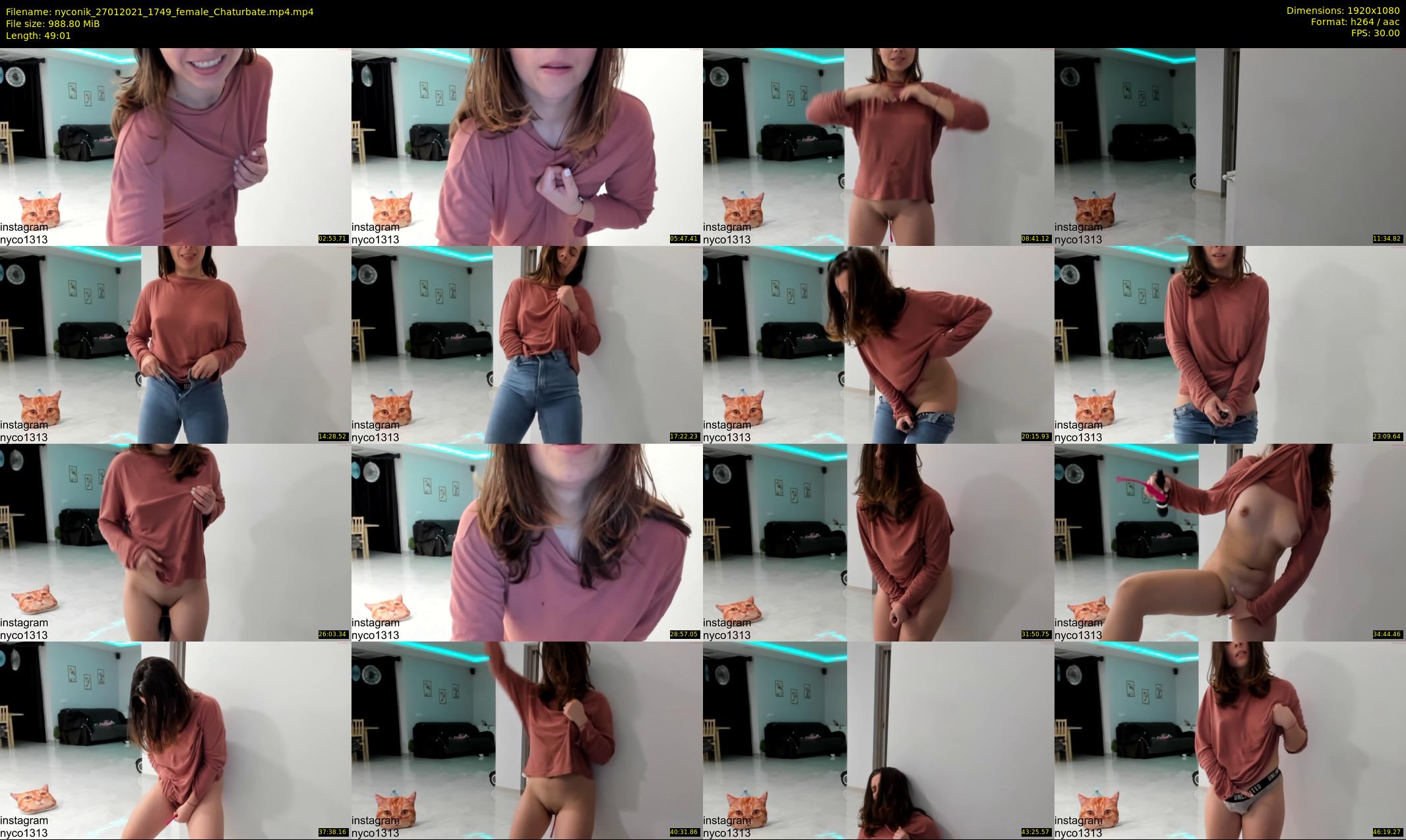 nyconik — 50 minute Chaturbate female cam show recording, 1080p, Jan 27, 2021