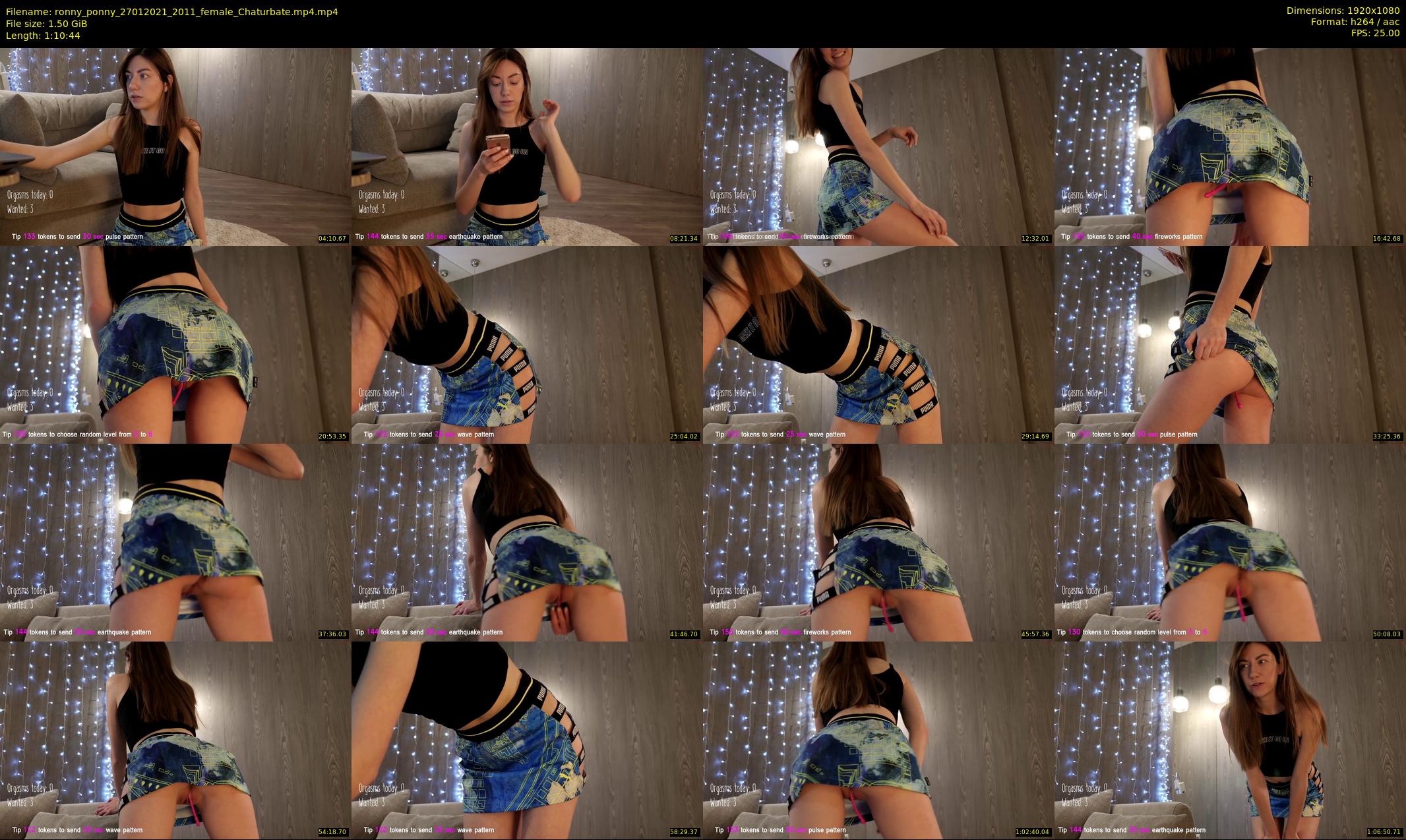 ronny_ponny — 71 minute Chaturbate female cam show recording, 1080p, Jan 27, 2021