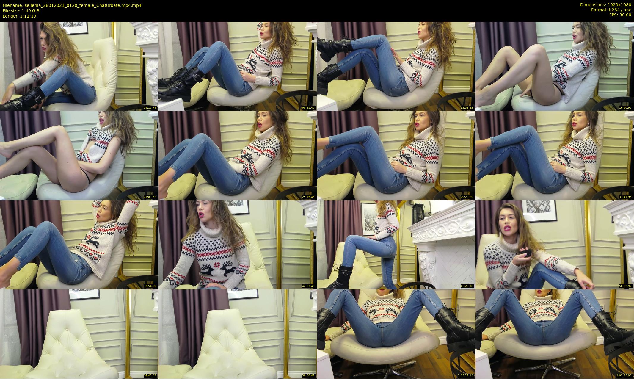sellenia — 72 minute Chaturbate female cam show recording, 1080p, Jan 28, 2021