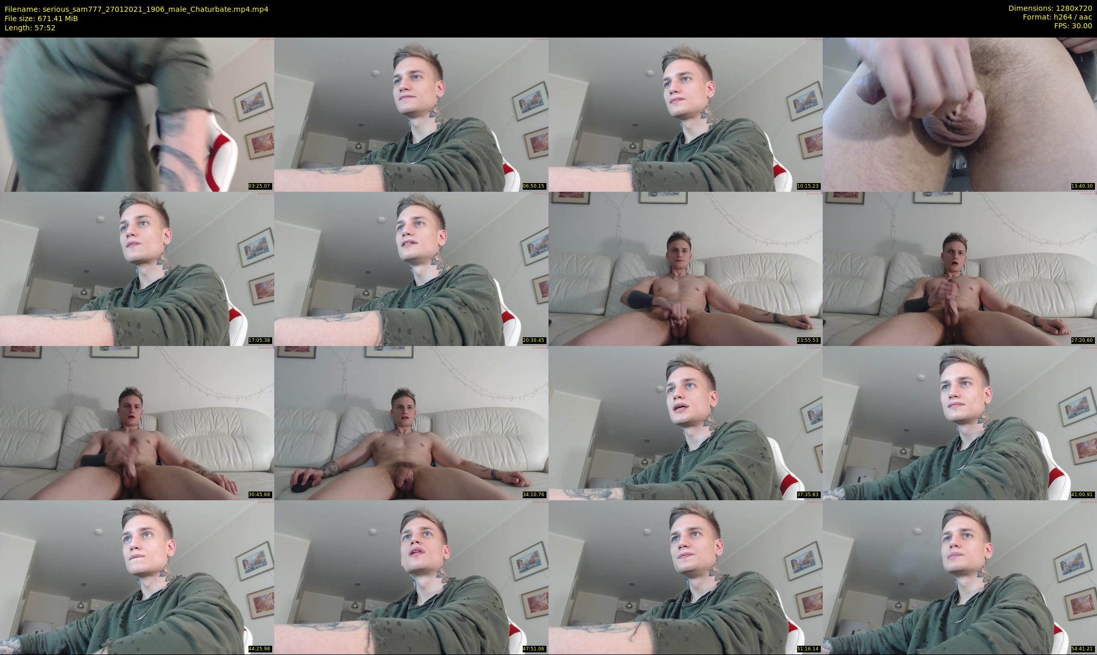 serious_sam777 — 58 minute Chaturbate male cam show recording, 720p, Jan 27, 2021